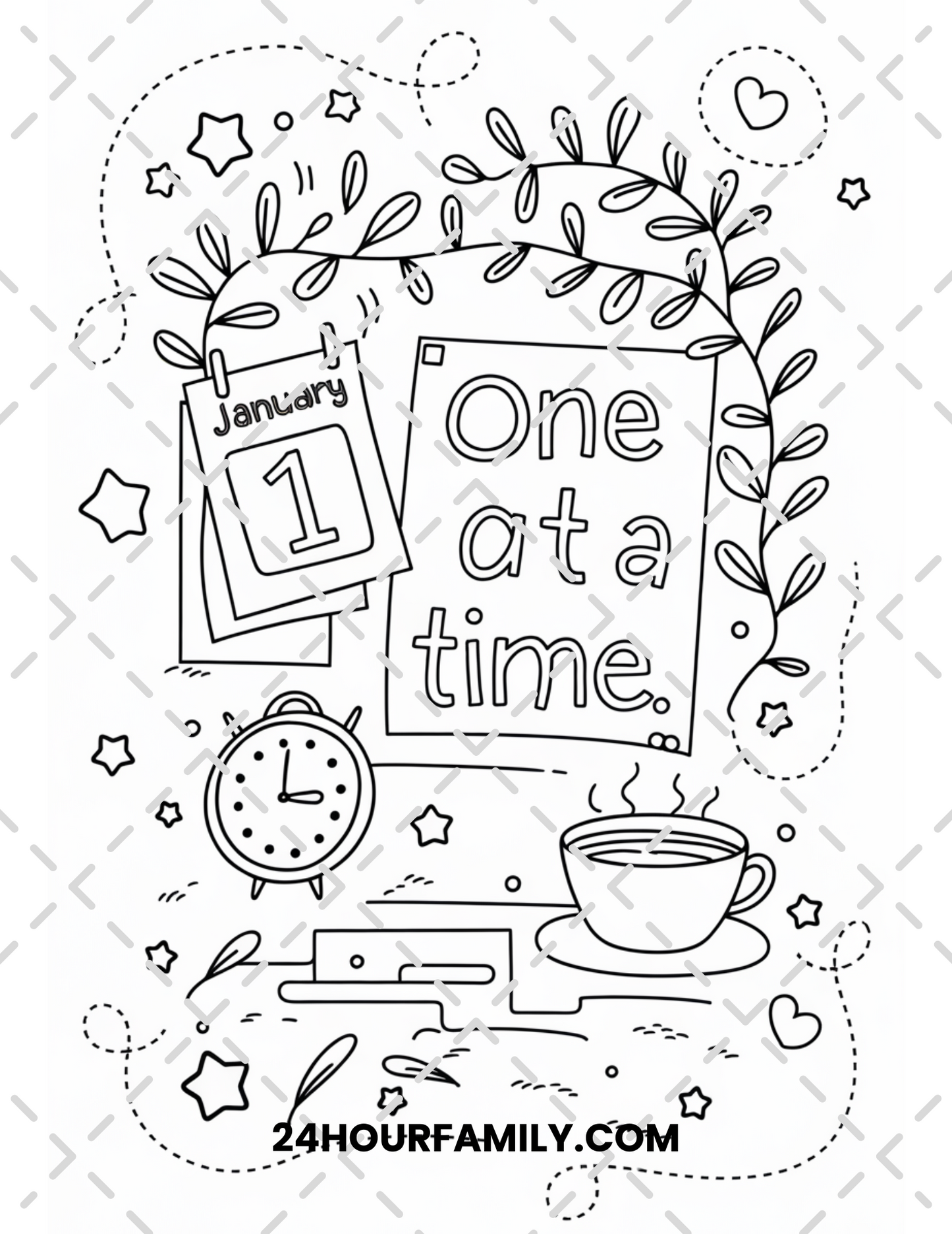 january coloring pages