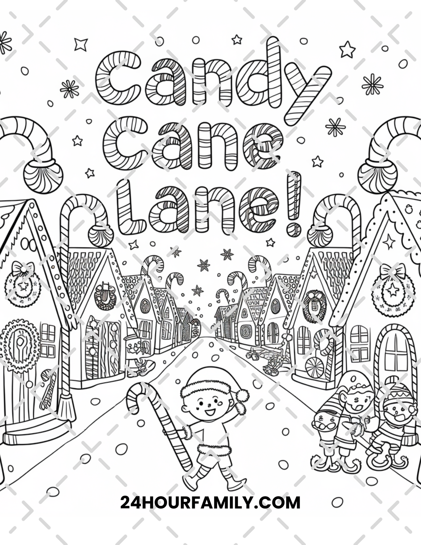 candy cane coloring