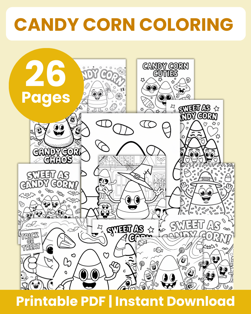 candy corn coloring pages