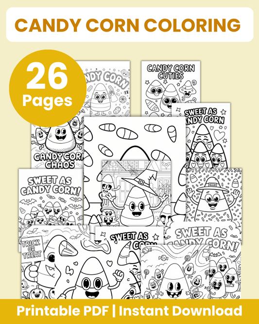 candy corn coloring pages