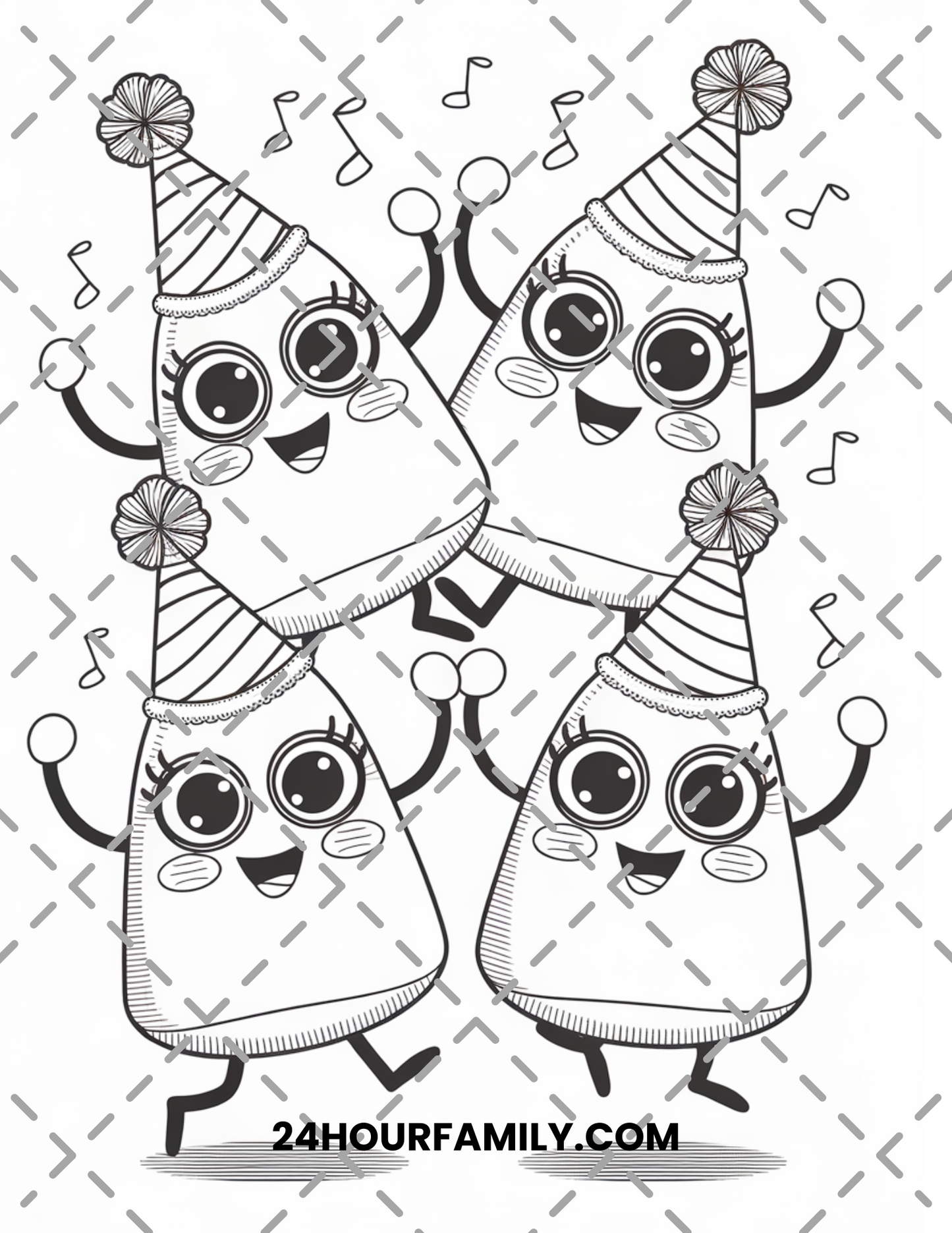 candy corn coloring pages