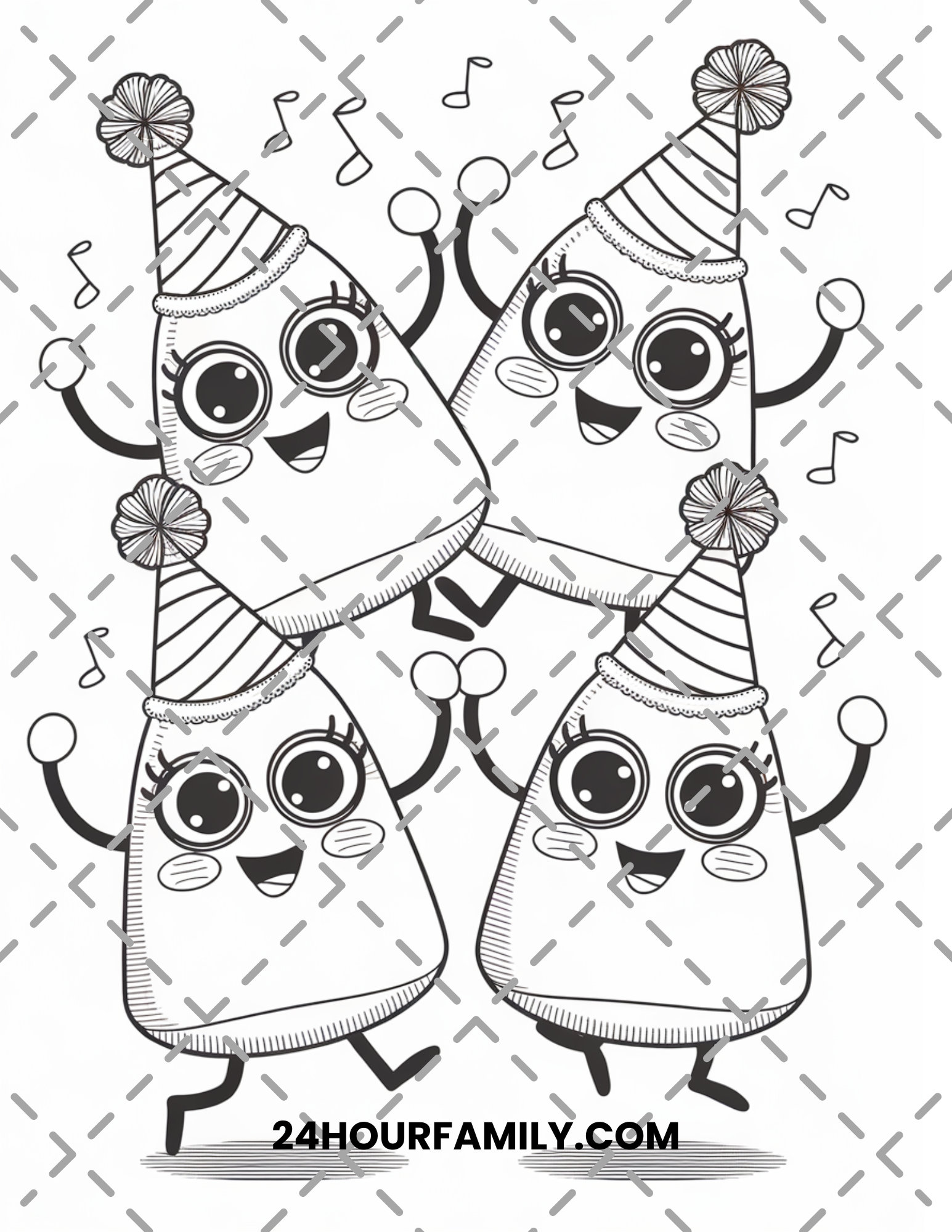 candy corn coloring pages