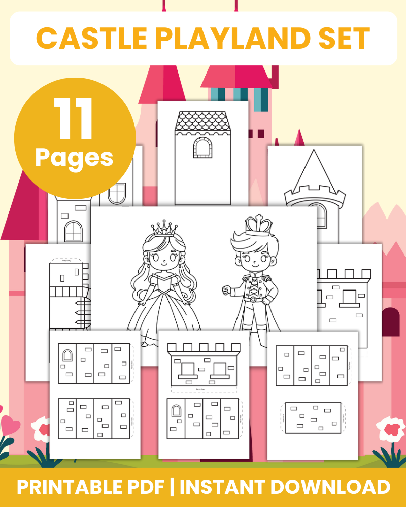 castle playland set printable