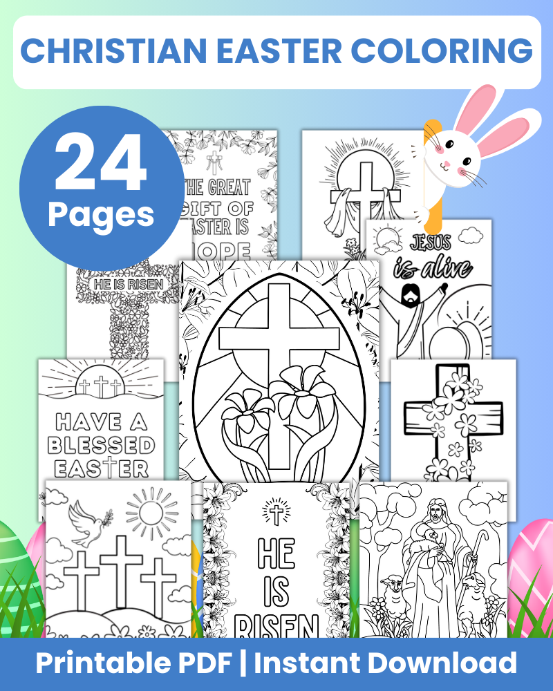 christian easter coloring pages