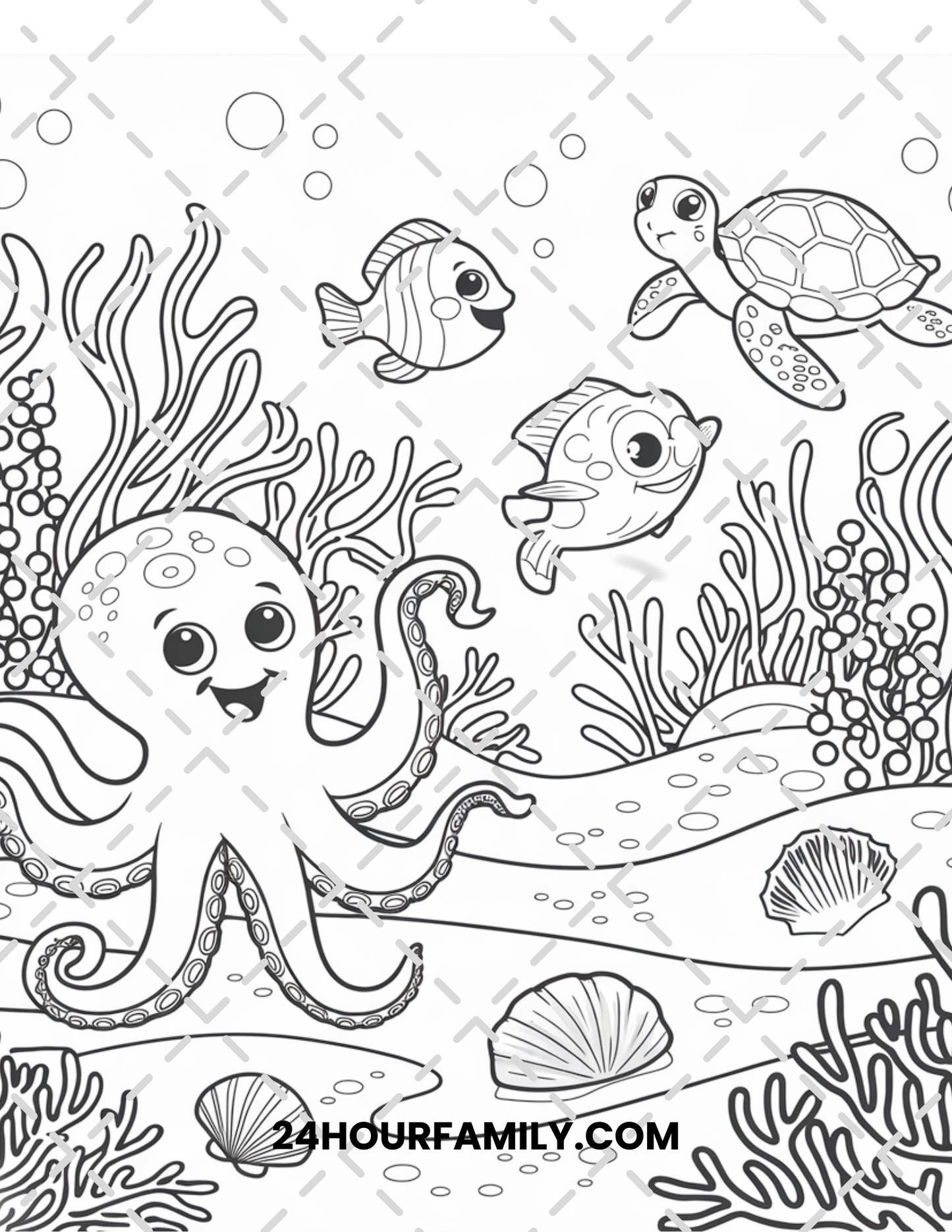 sea animals coloring pages