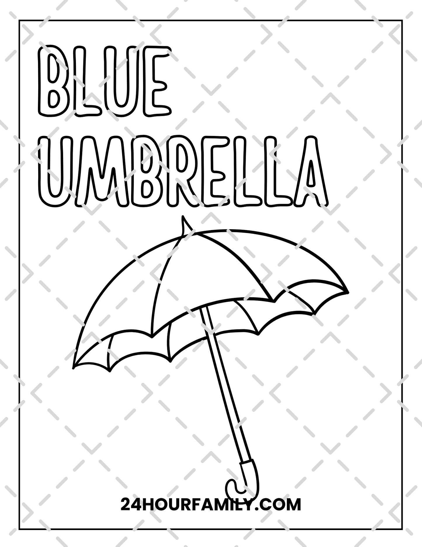 blue coloring pages