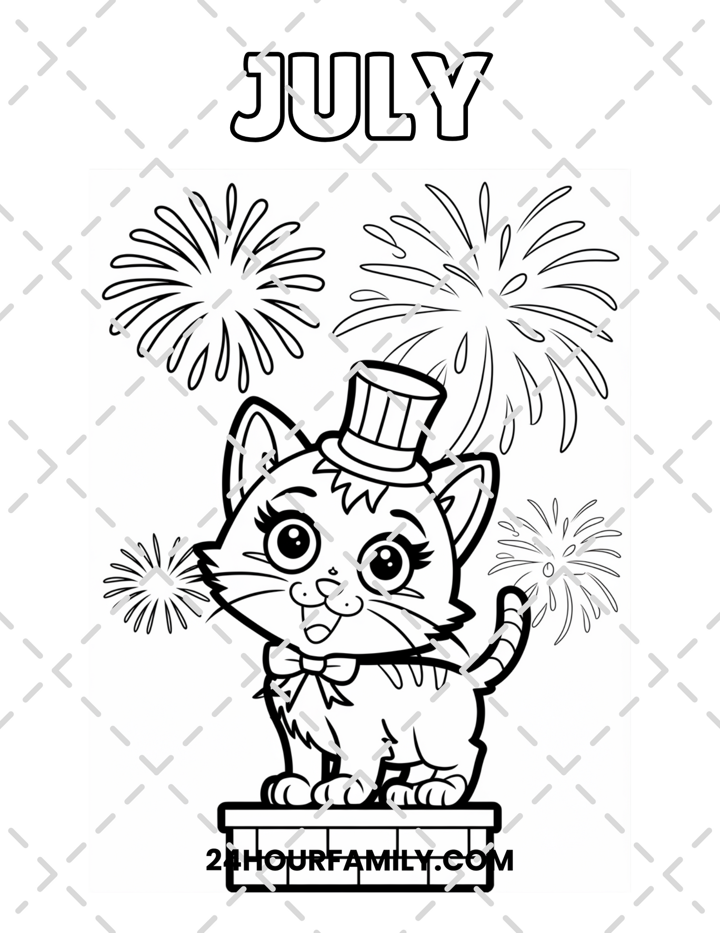 july coloring pages