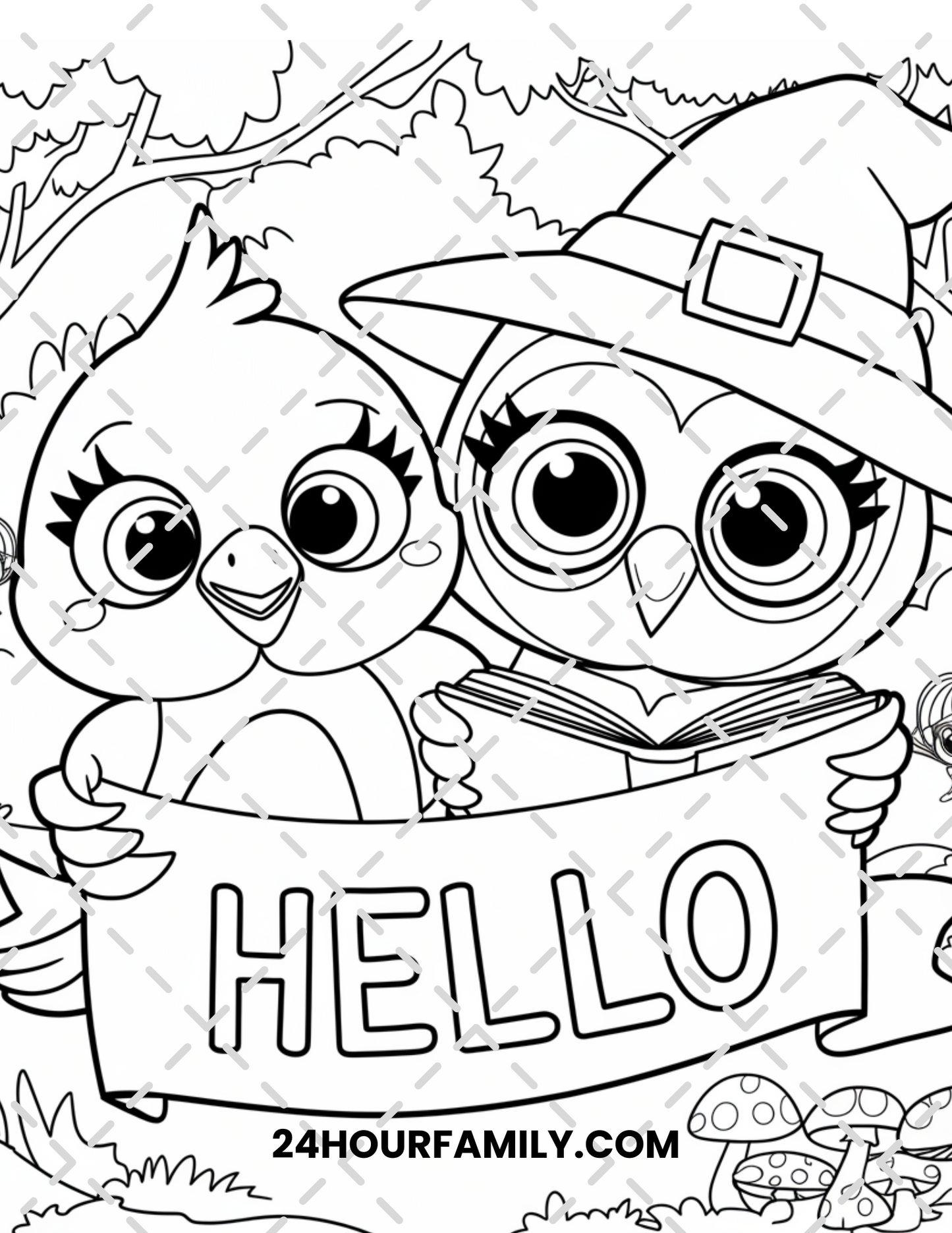 birds coloring pages for kids