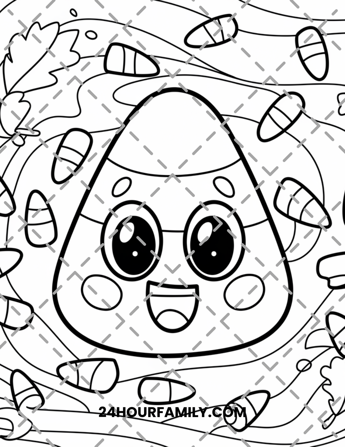 candy corn coloring pages
