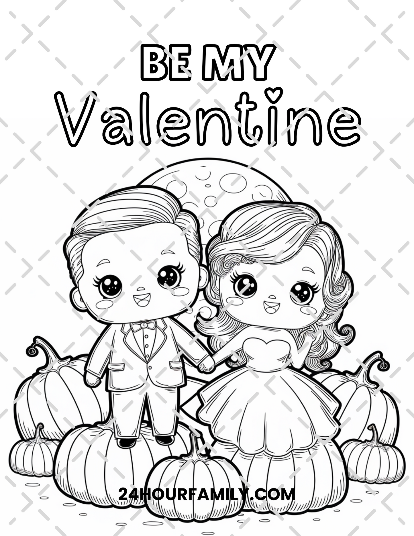 be my valentine coloring pages