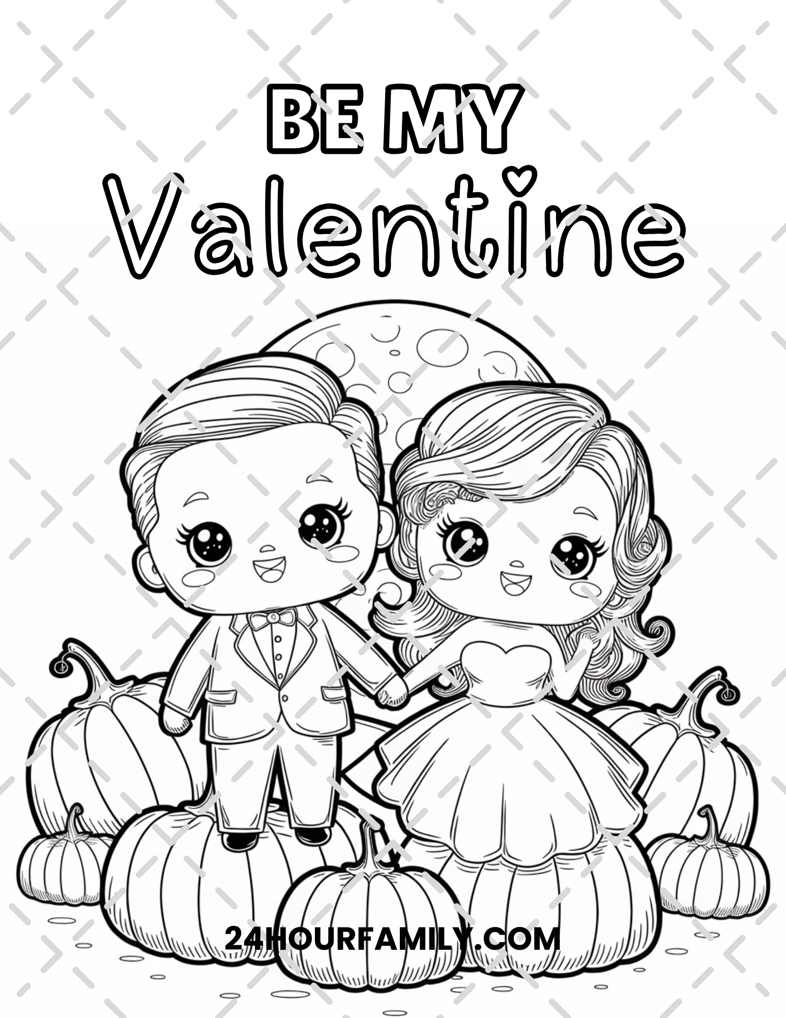 be my valentine coloring pages