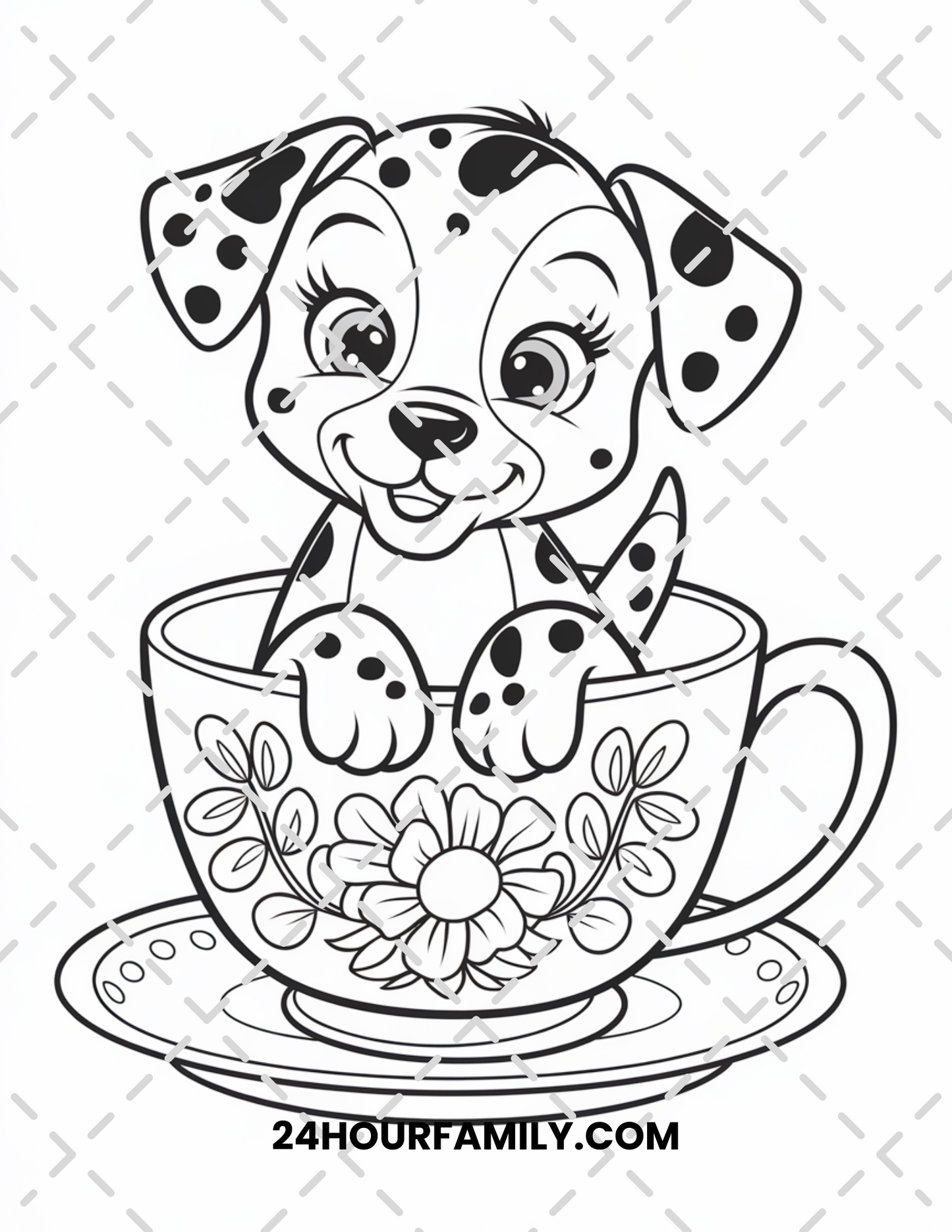 cute puppy coloring pages