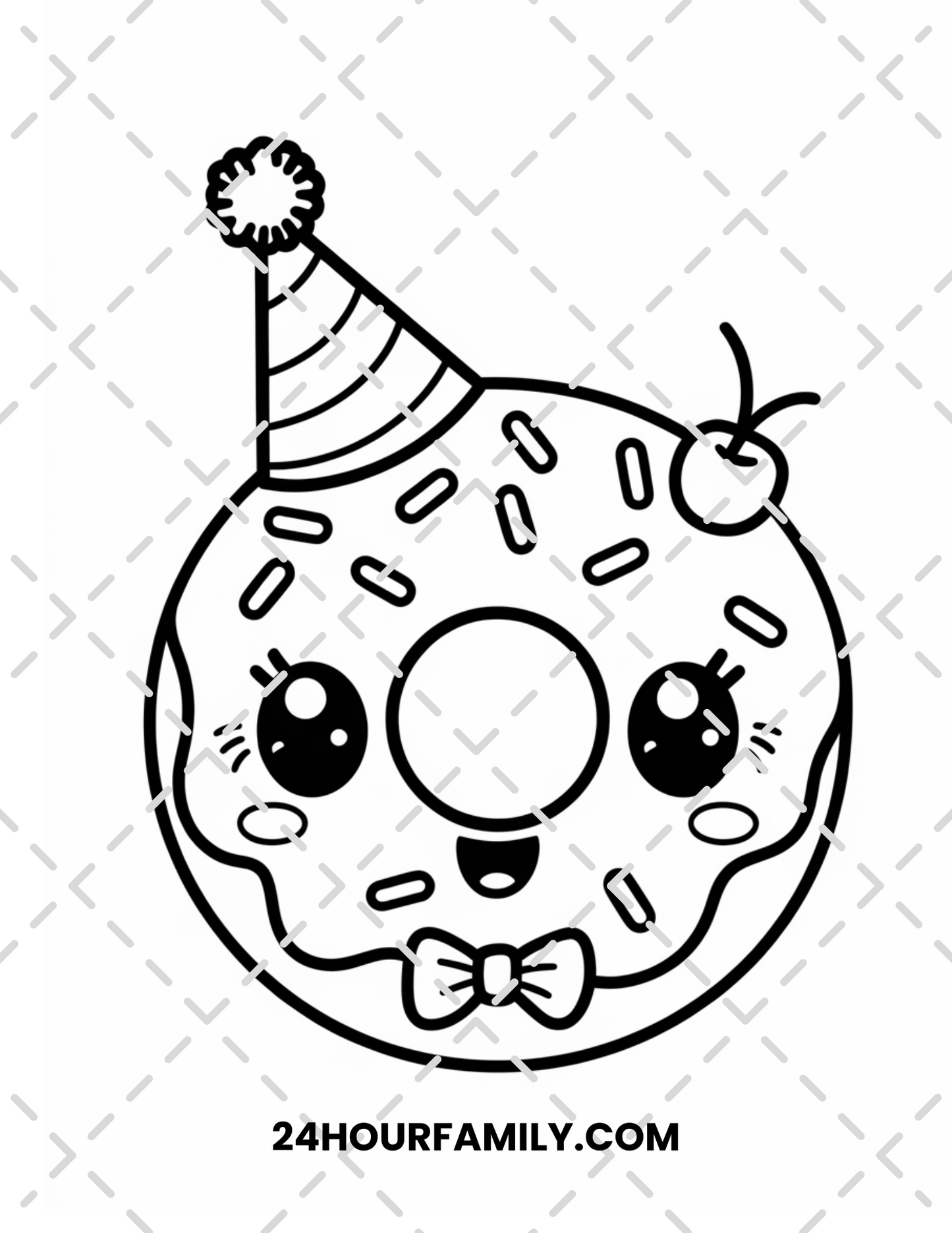 donut coloring pages