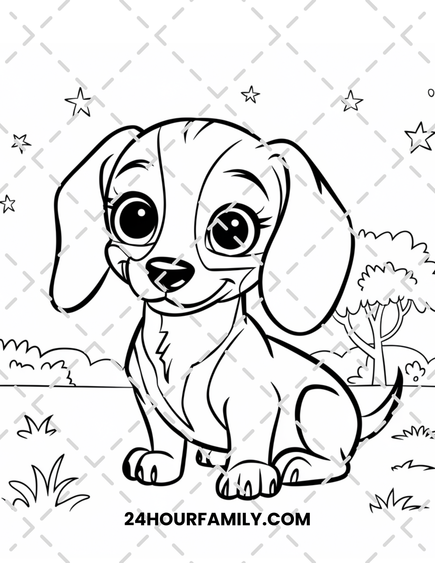 cute puppy coloring pages