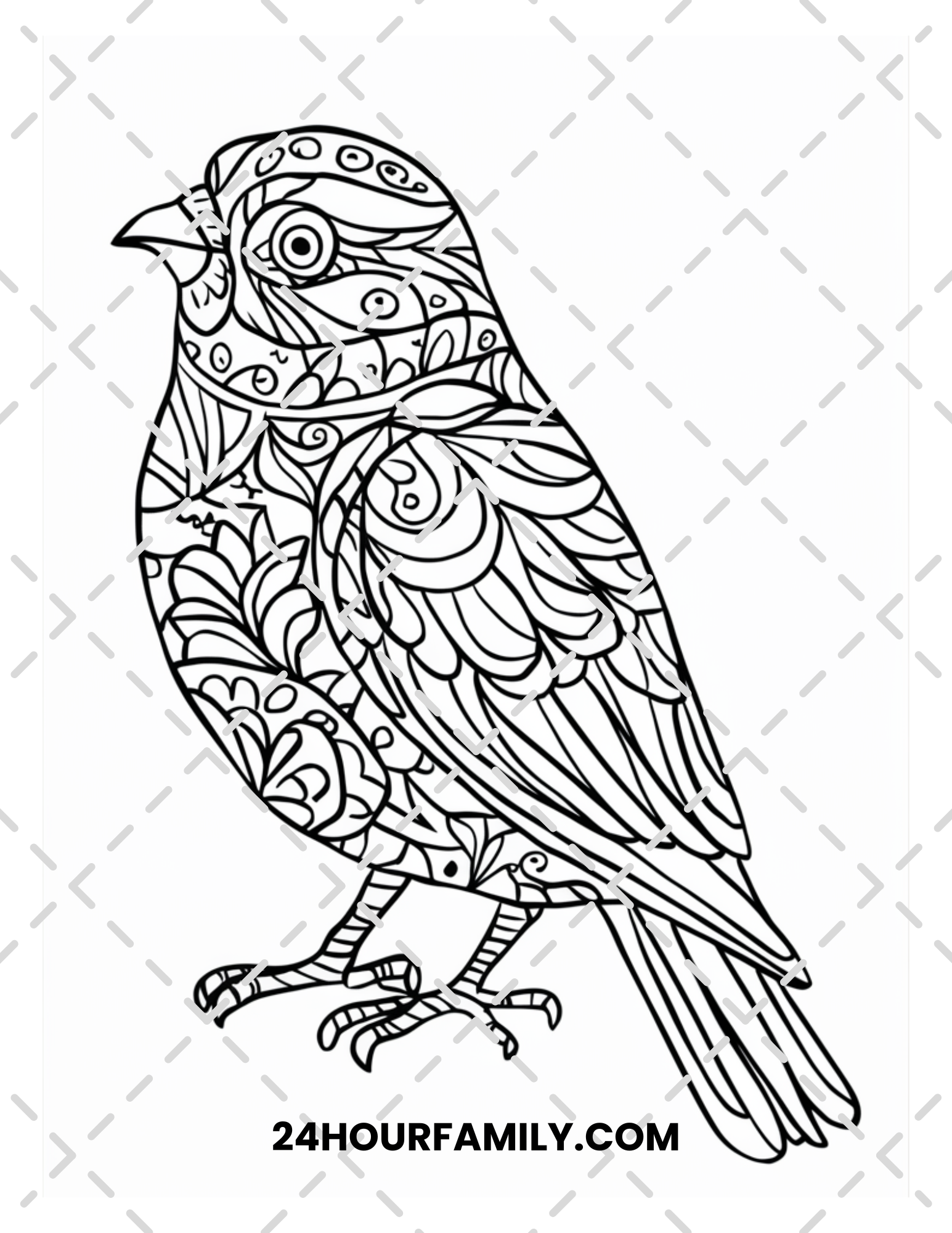 birds coloring pages for adults