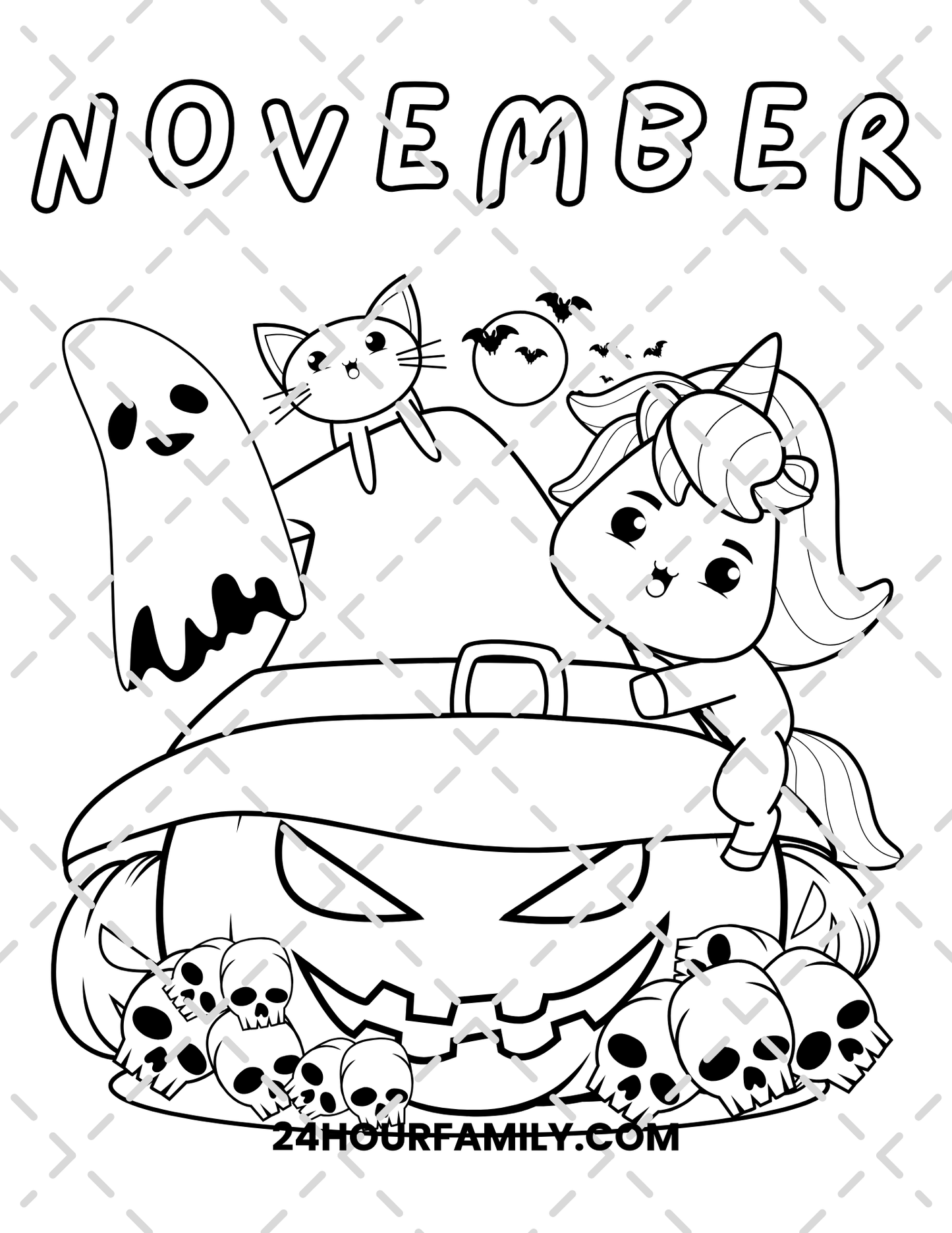 november coloring pages