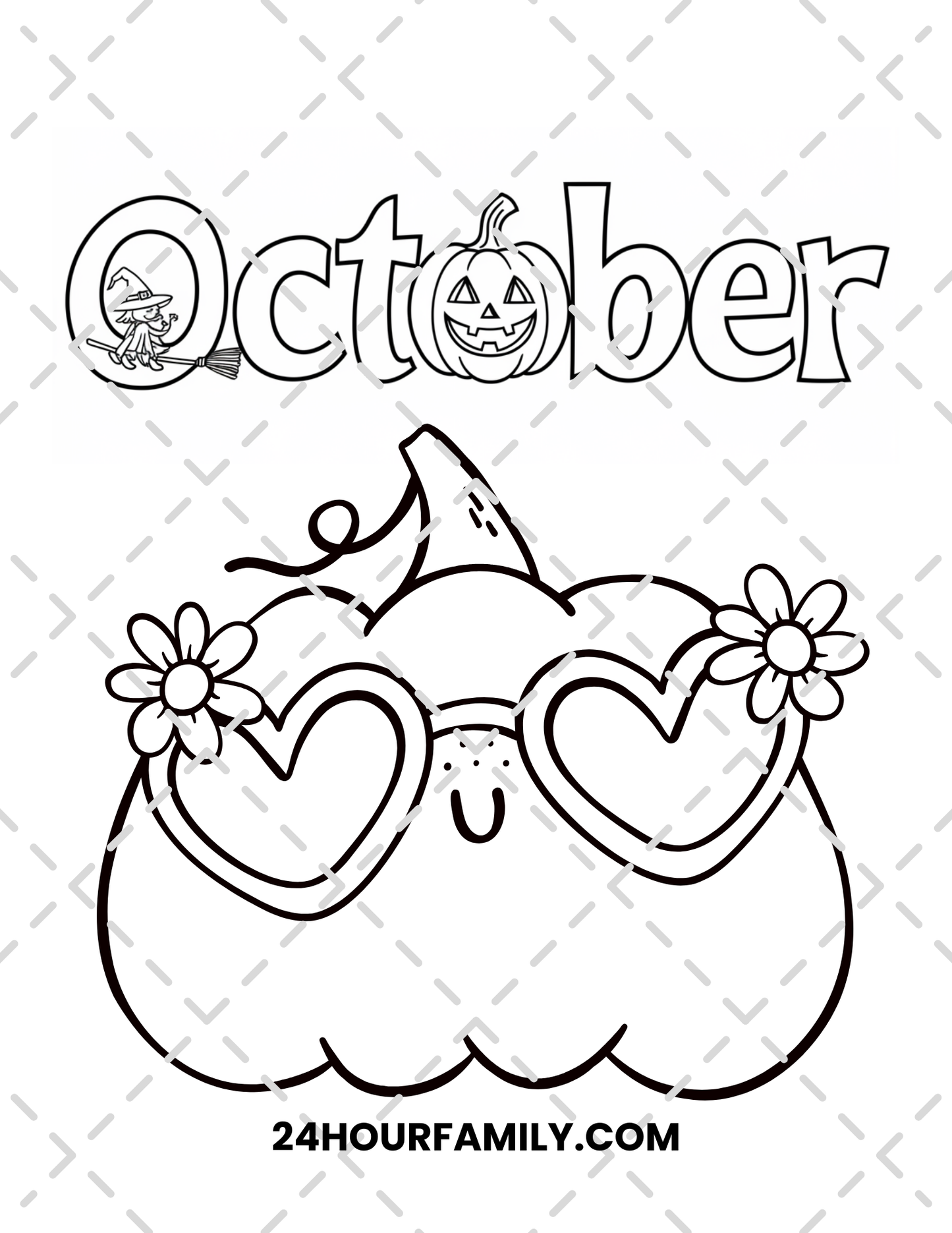 october coloring pages