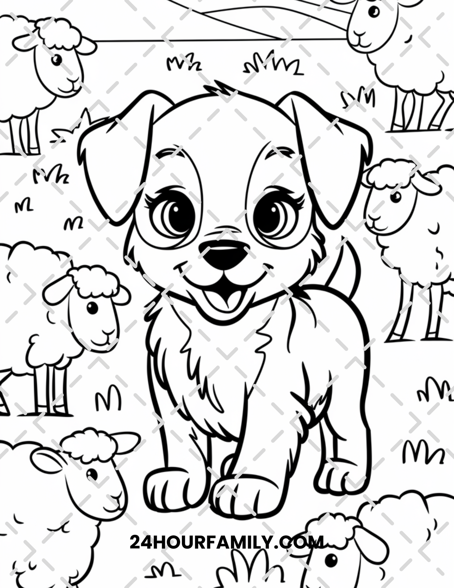 cute puppy coloring pages