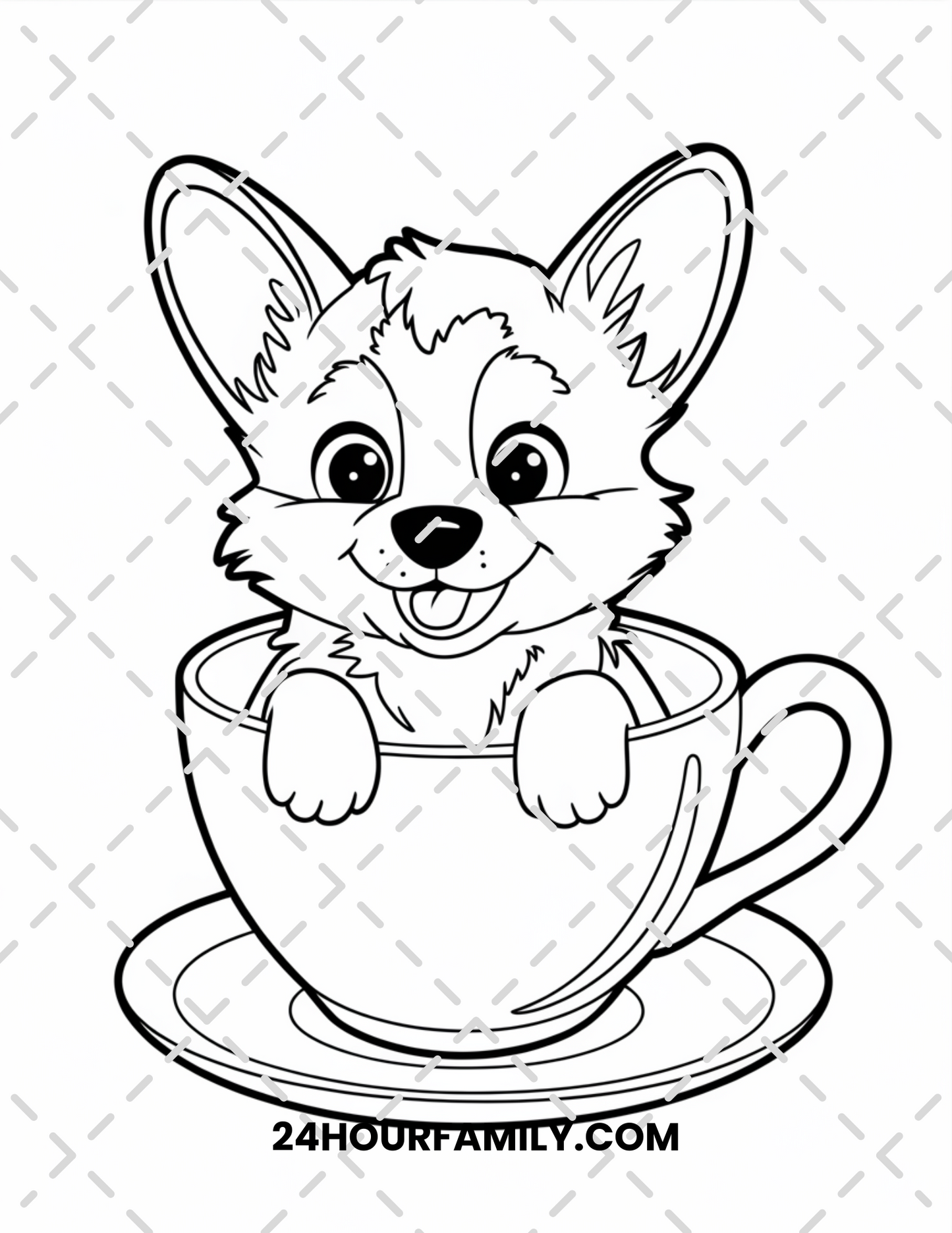 cute puppy coloring pages