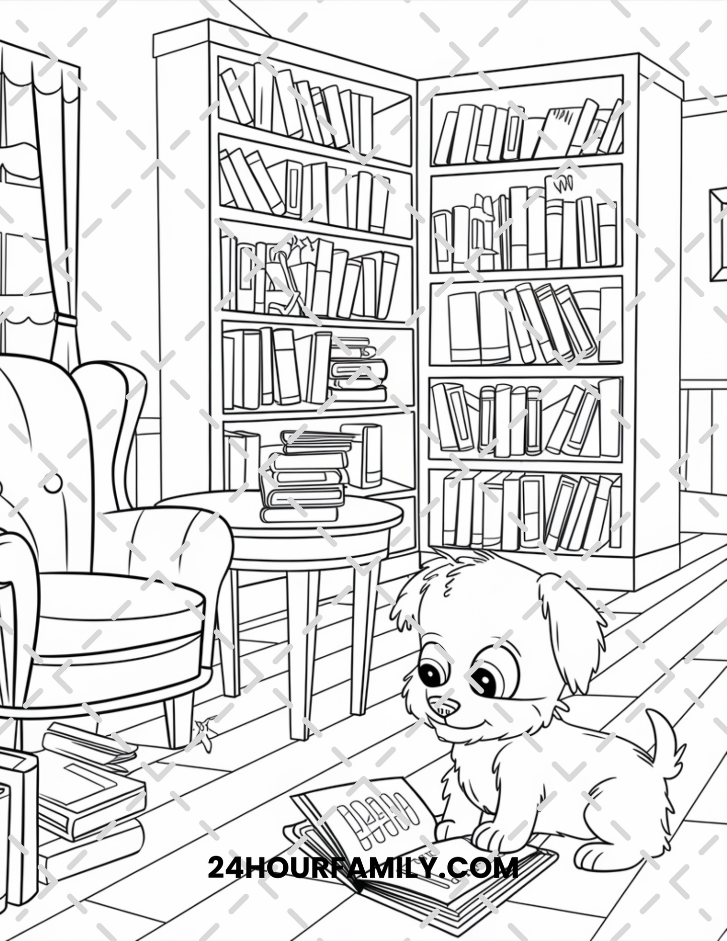 cute puppy coloring pages
