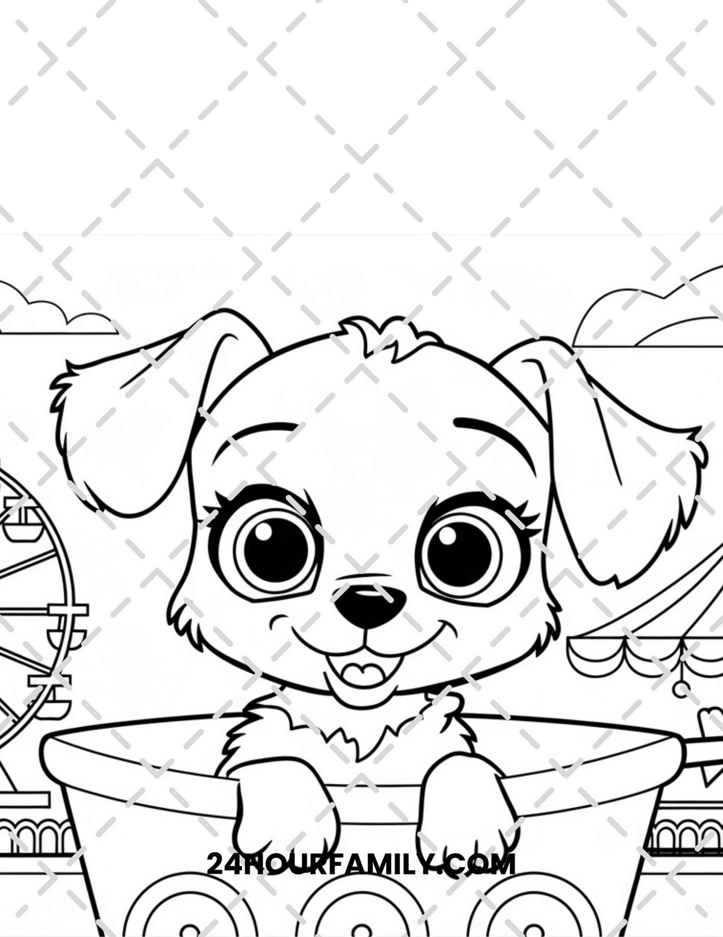 cute puppy coloring pages