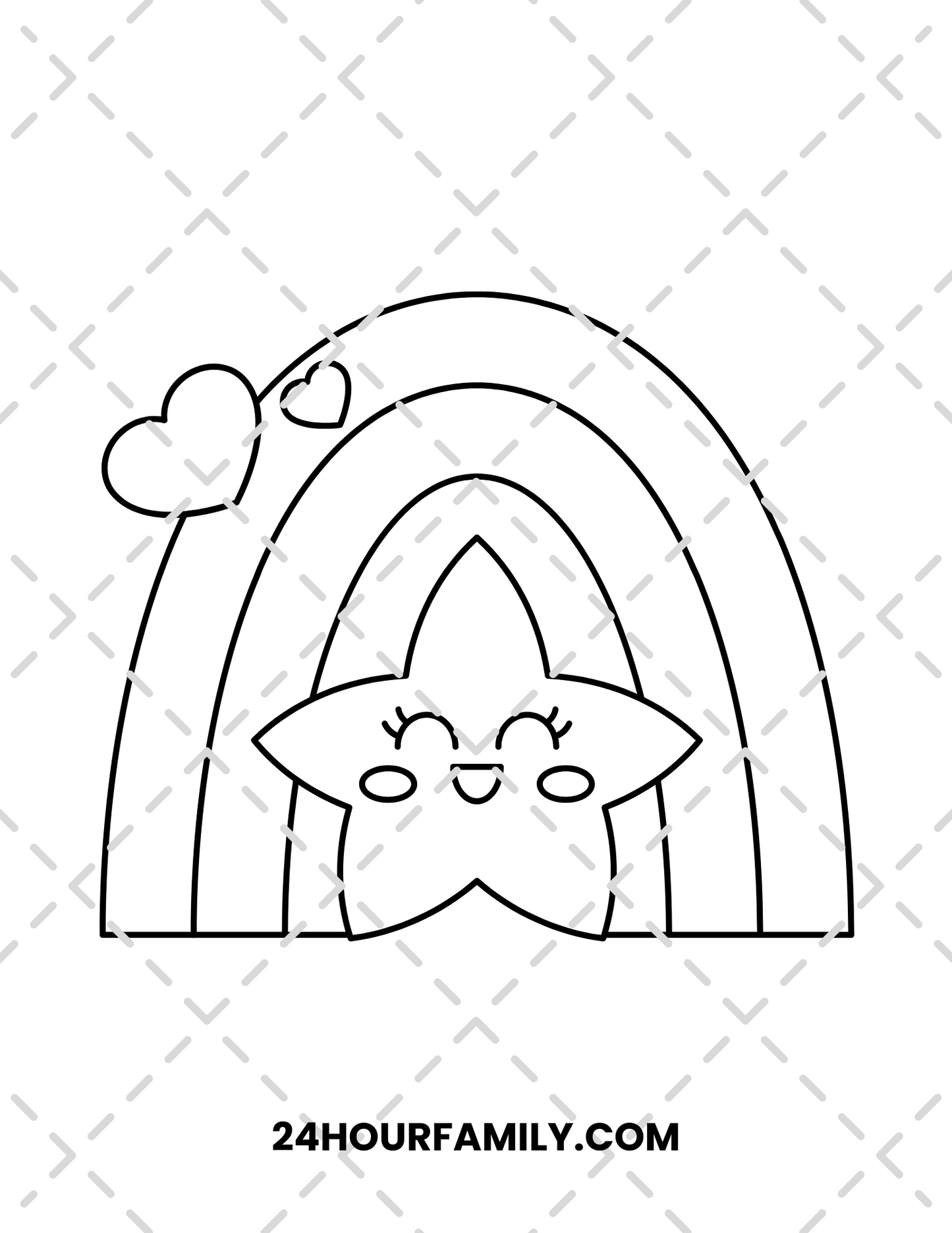 rainbow coloring page