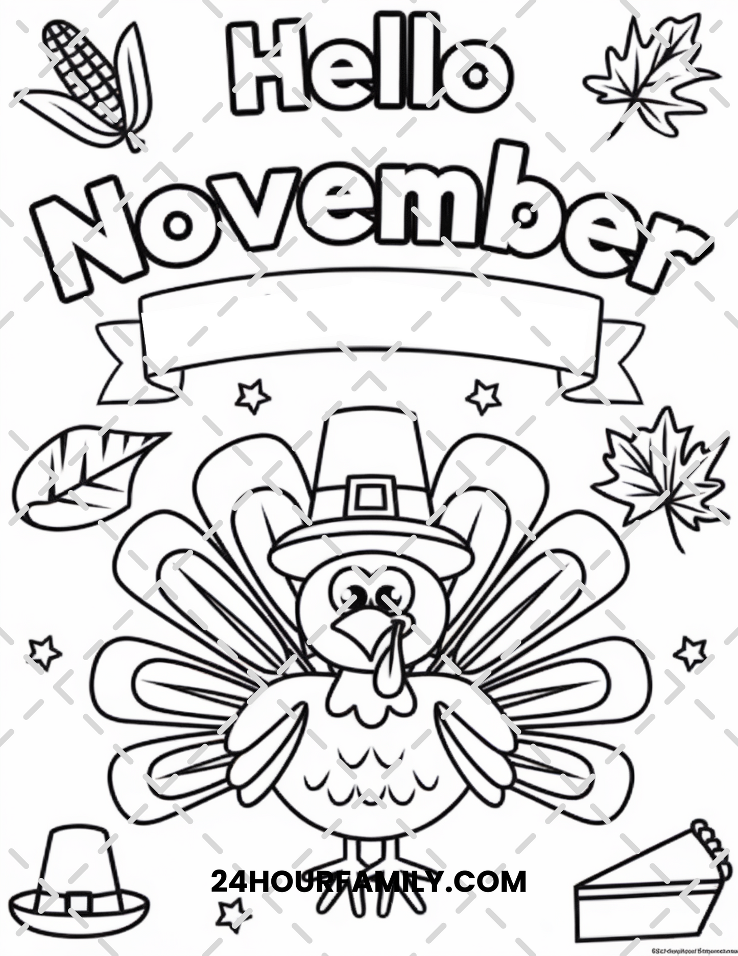 november coloring pages