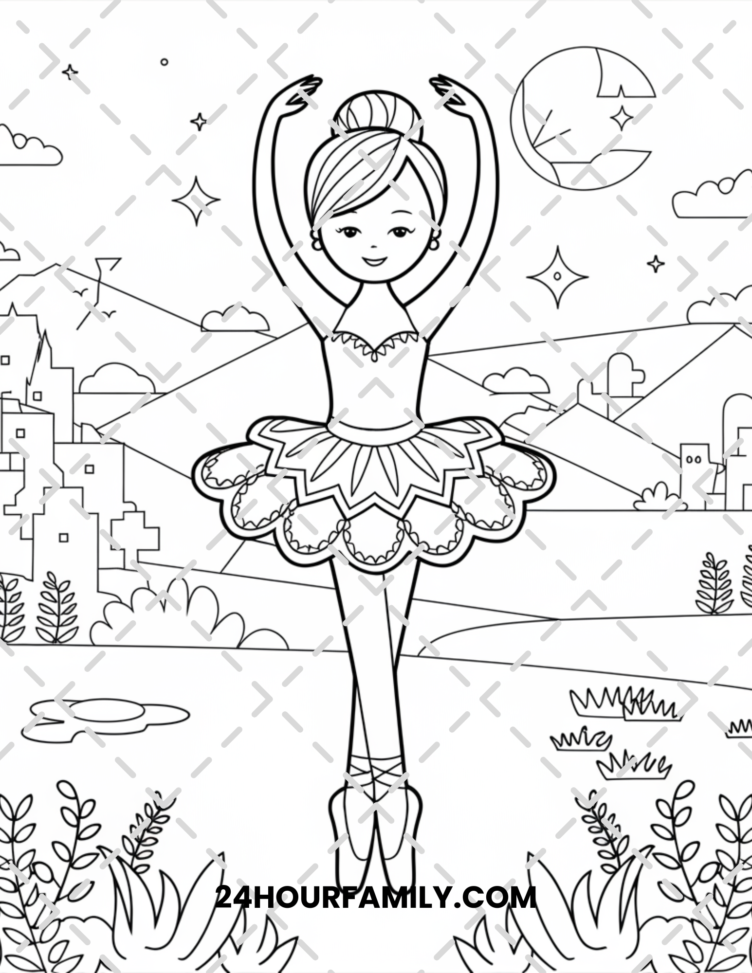 ballerina coloring pages