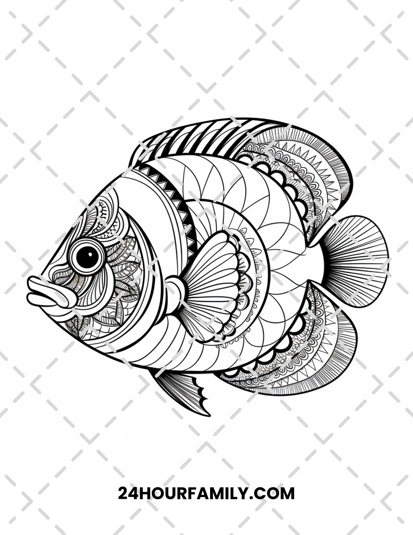 fish coloring pages for adults