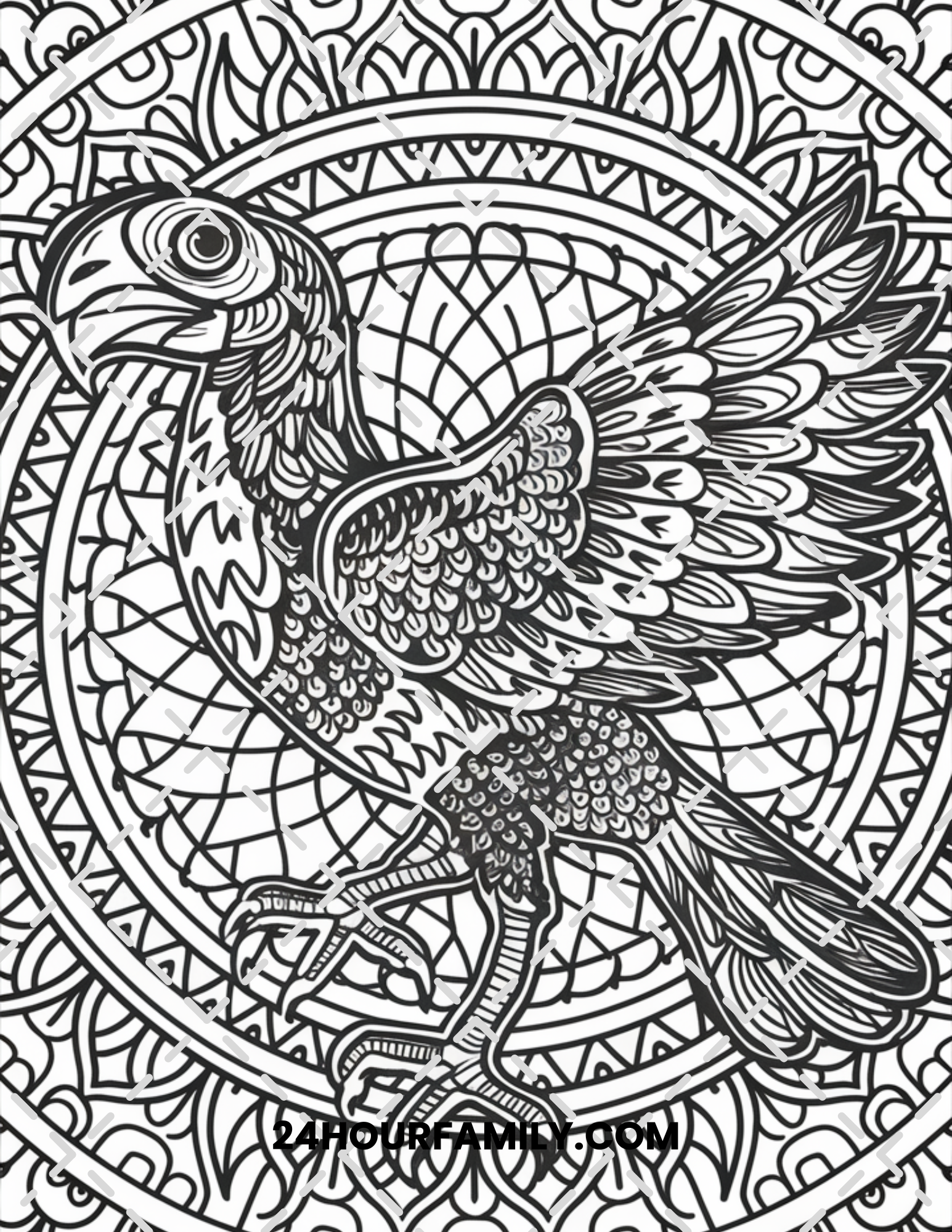 birds coloring pages for adults