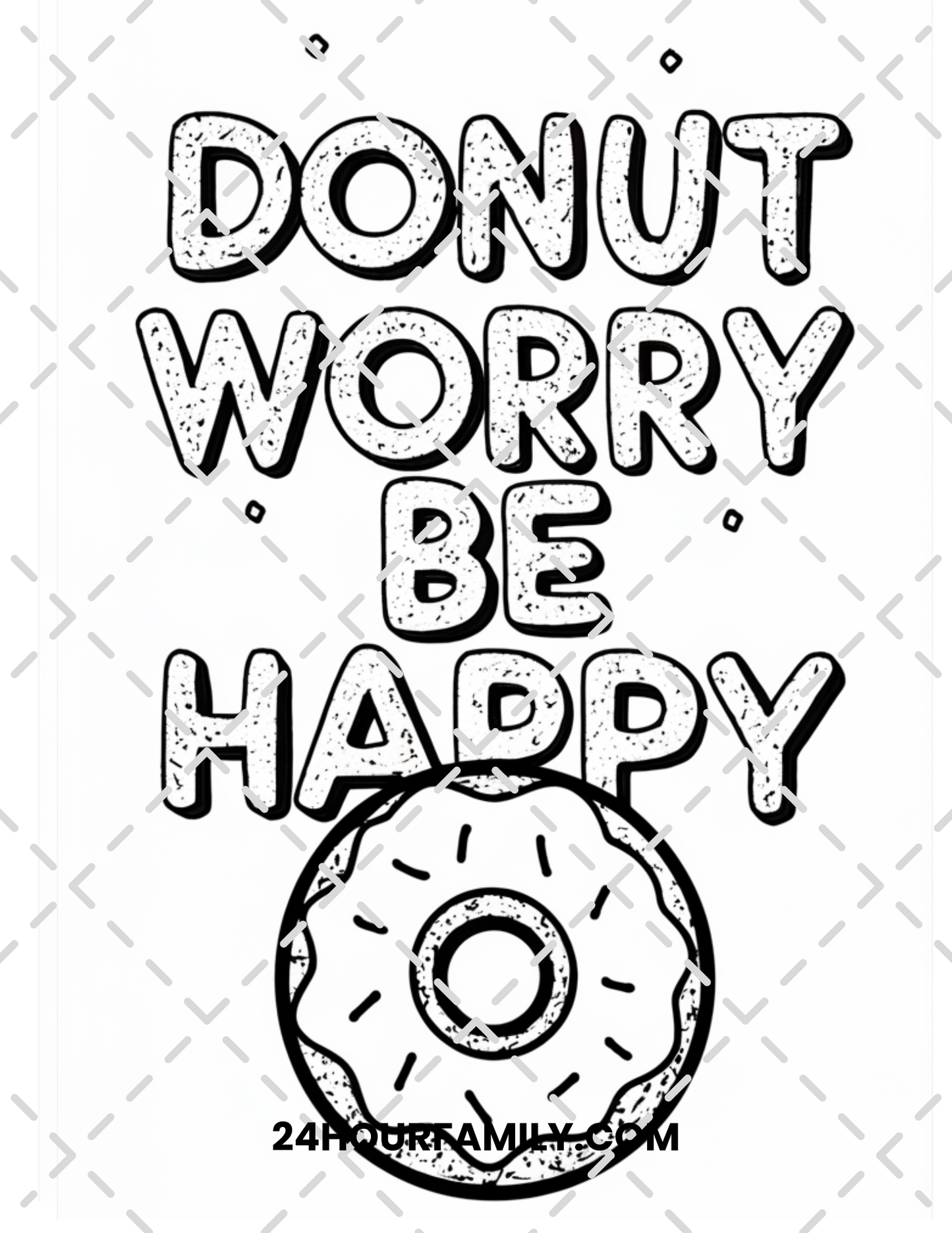 donut coloring pages