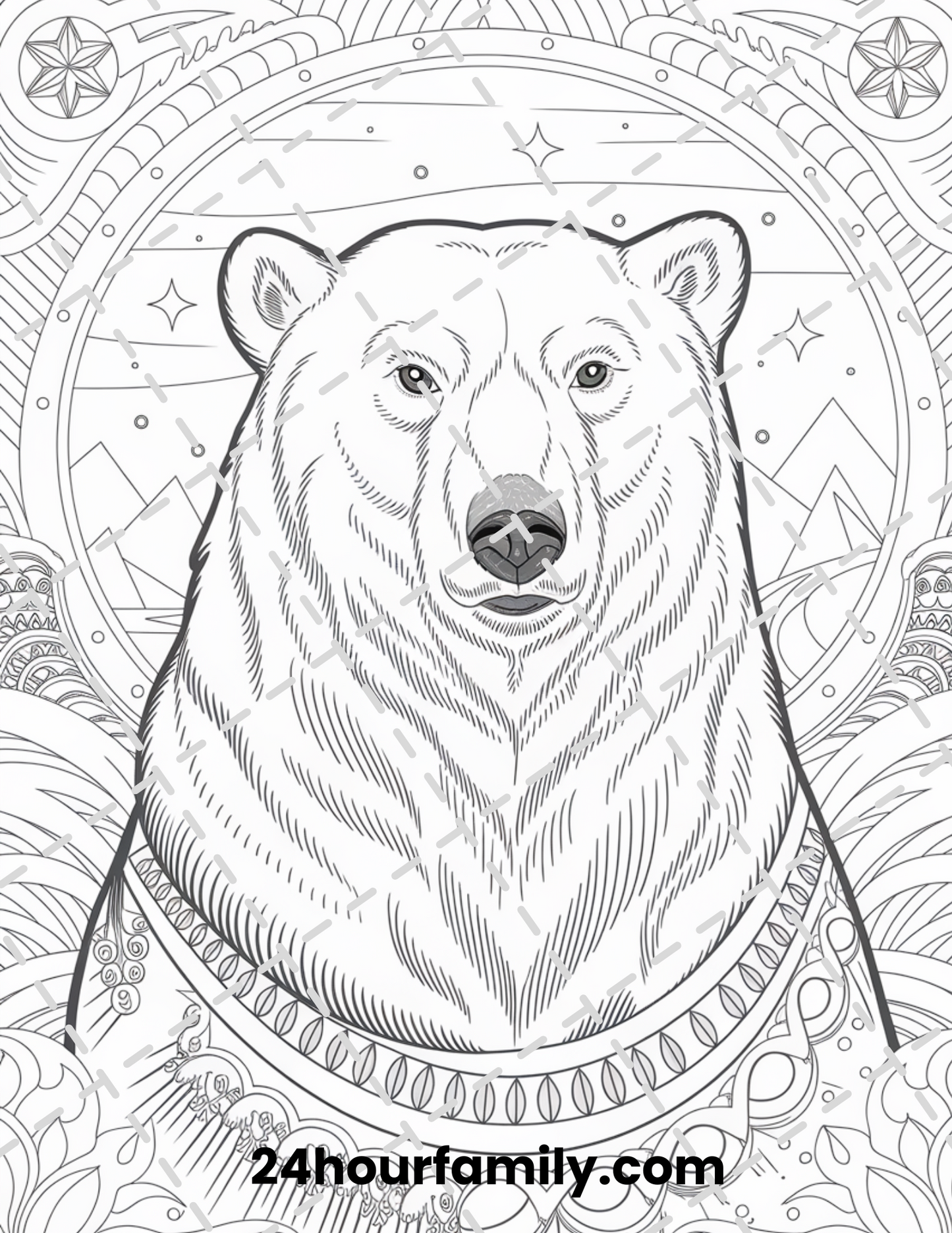 polar bear coloring pages