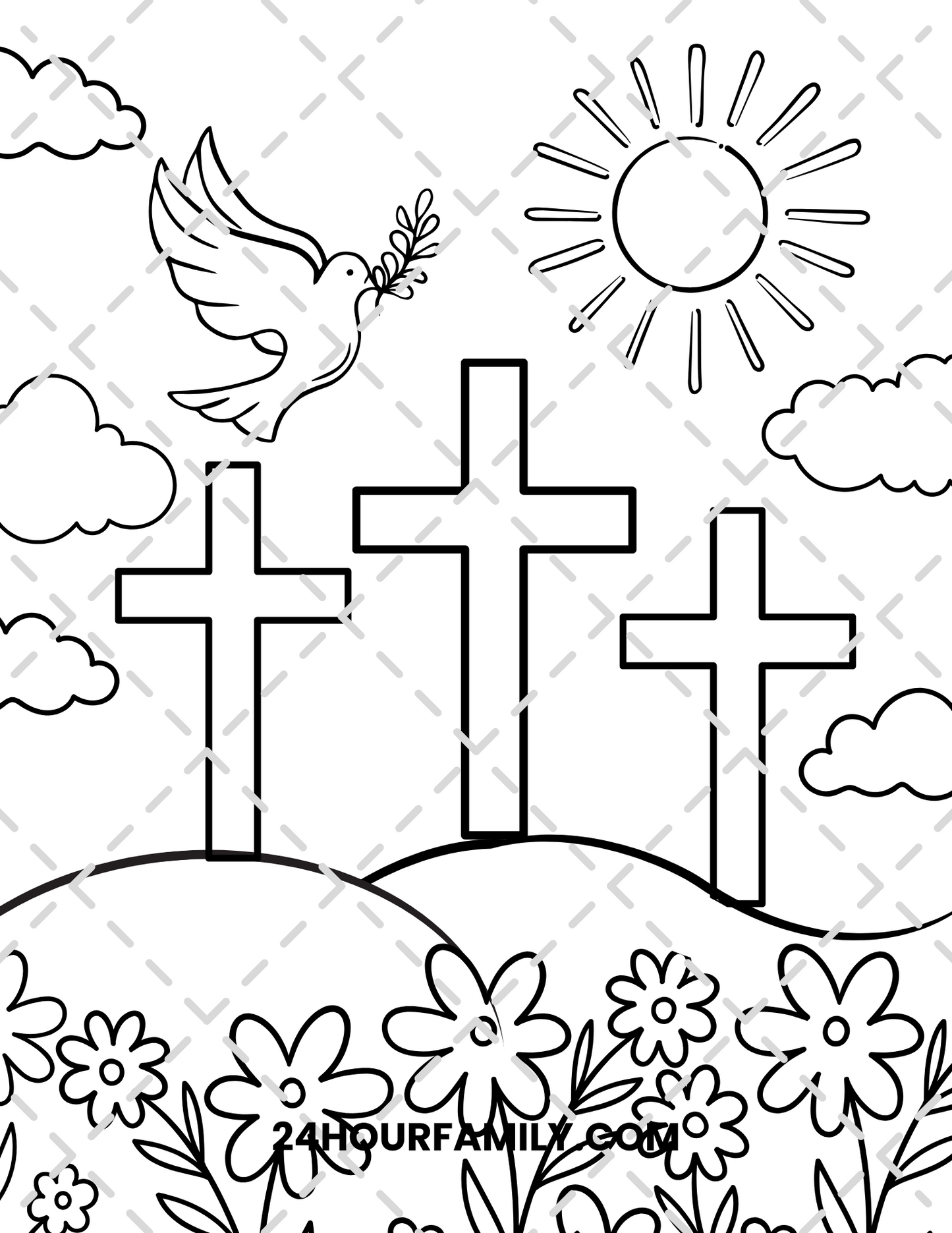 christian easter coloring pages
