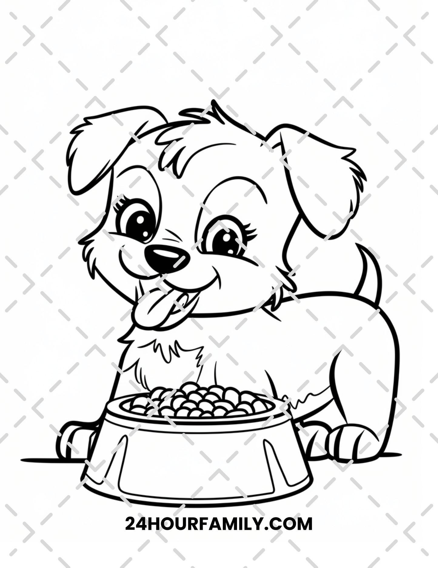 cute puppy coloring pages