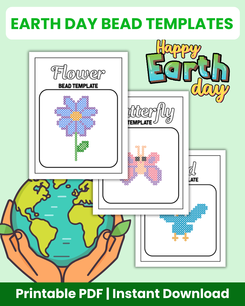 Earth Day Bead Templates