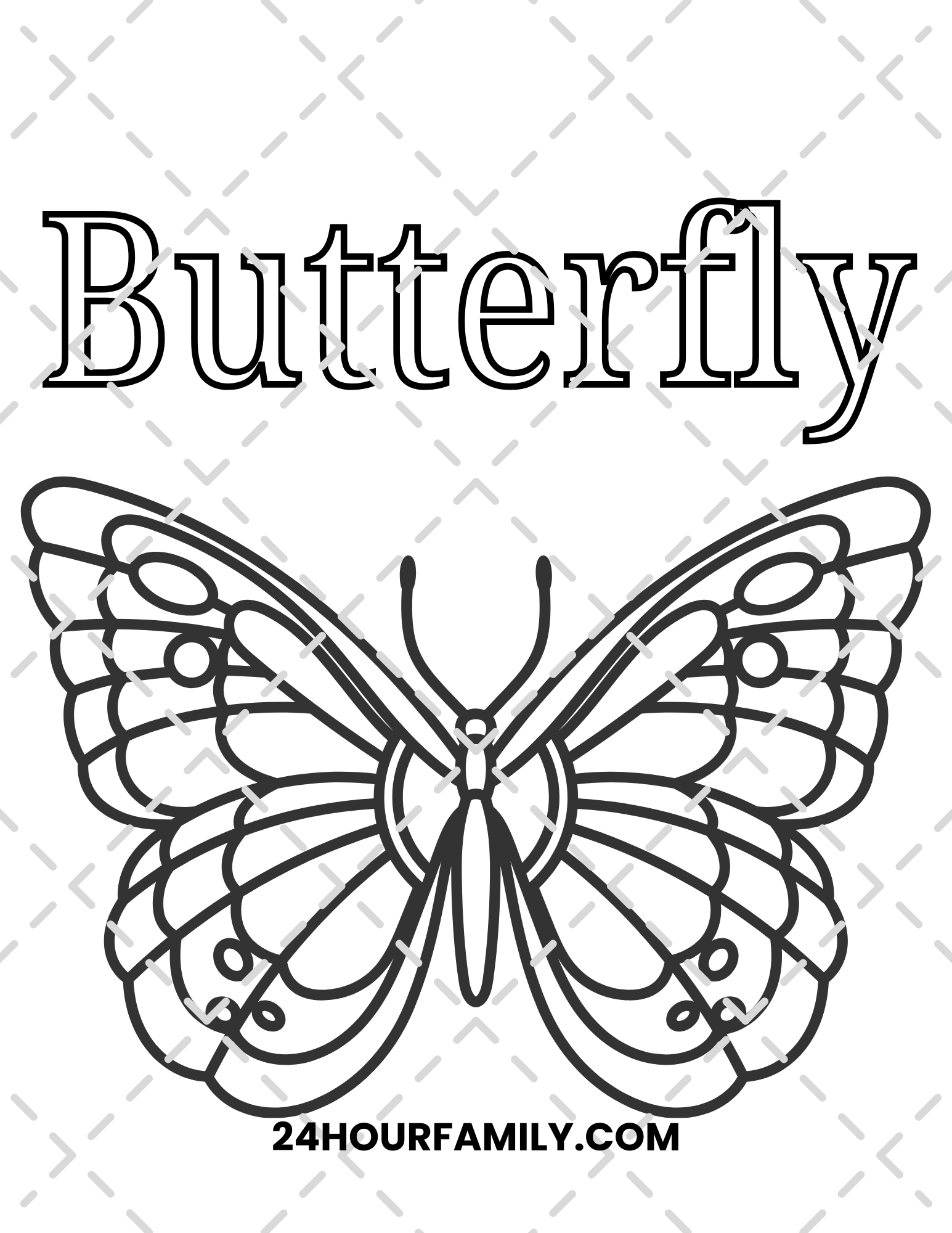 butterfly coloring pages