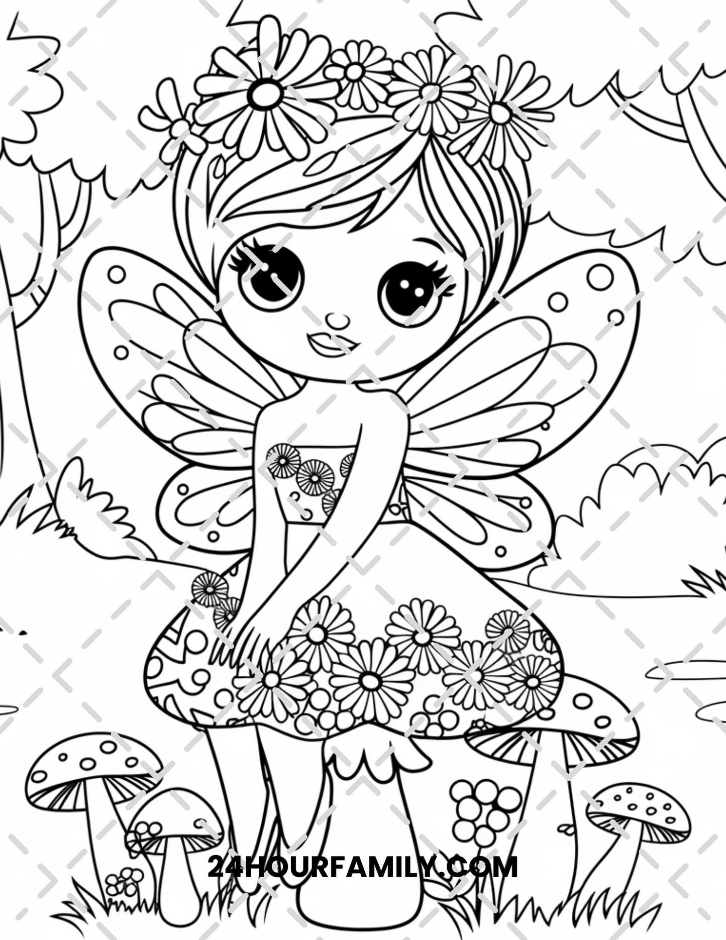fairy coloring pages