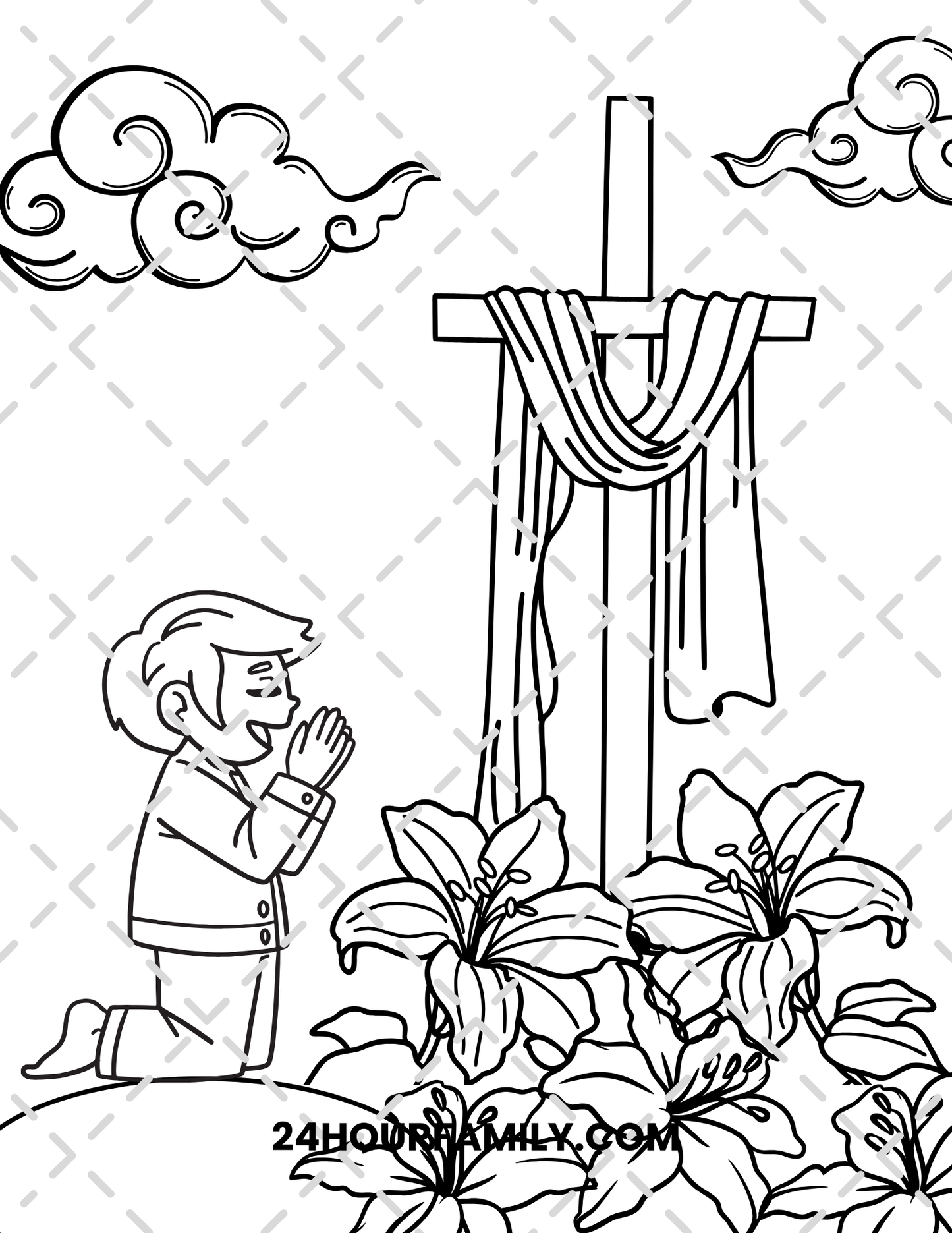 christian easter coloring pages