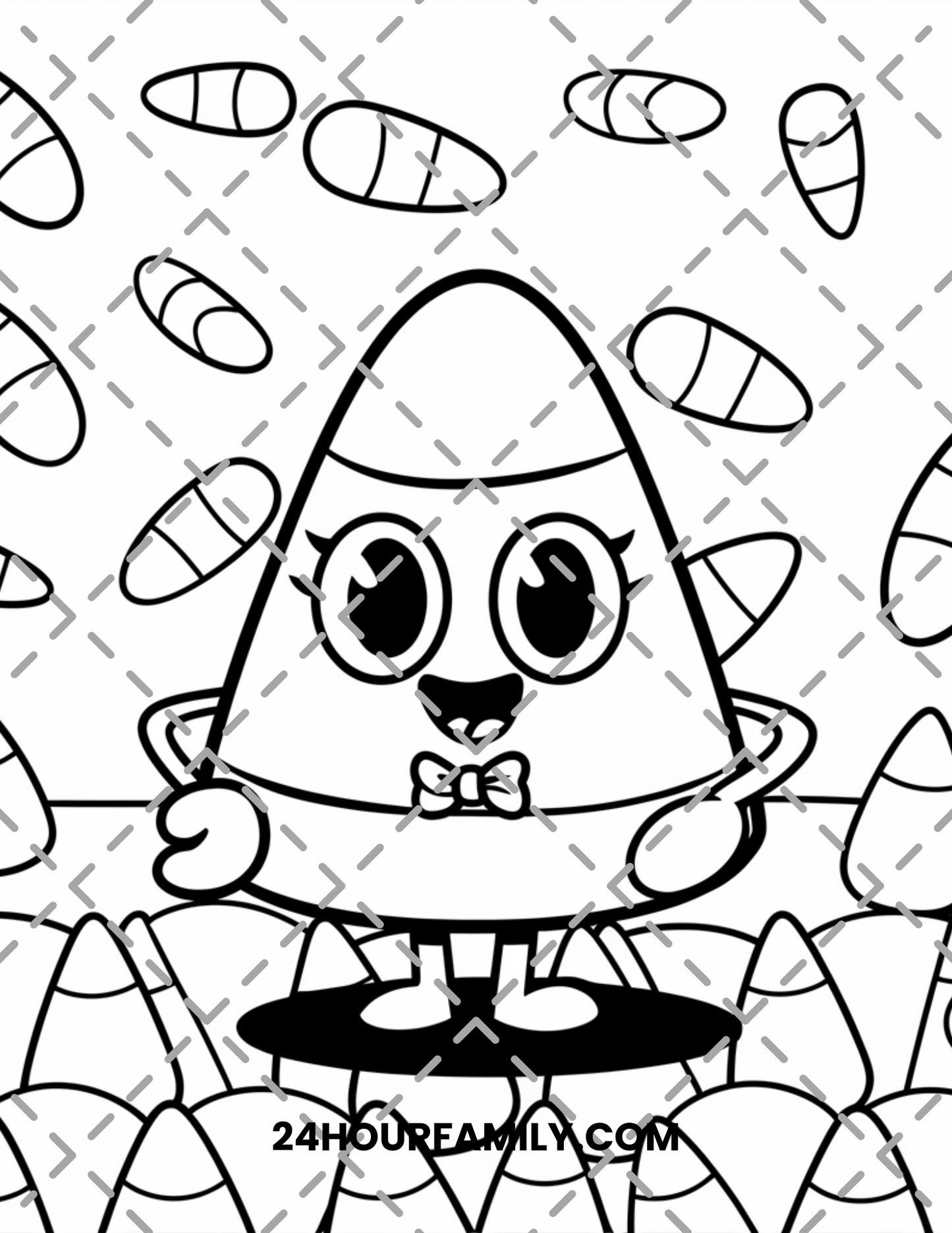 candy corn coloring pages