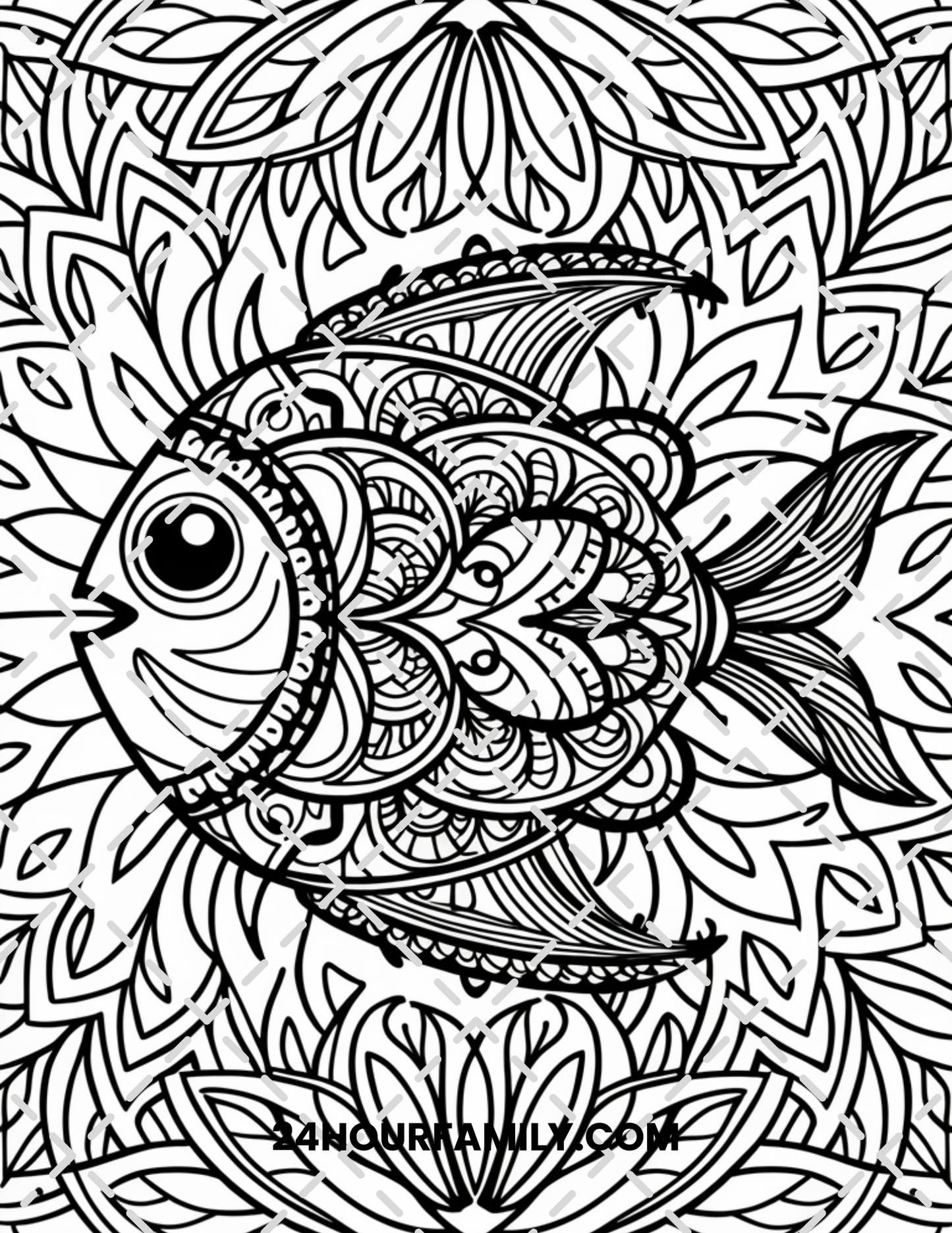 fish coloring pages for adults