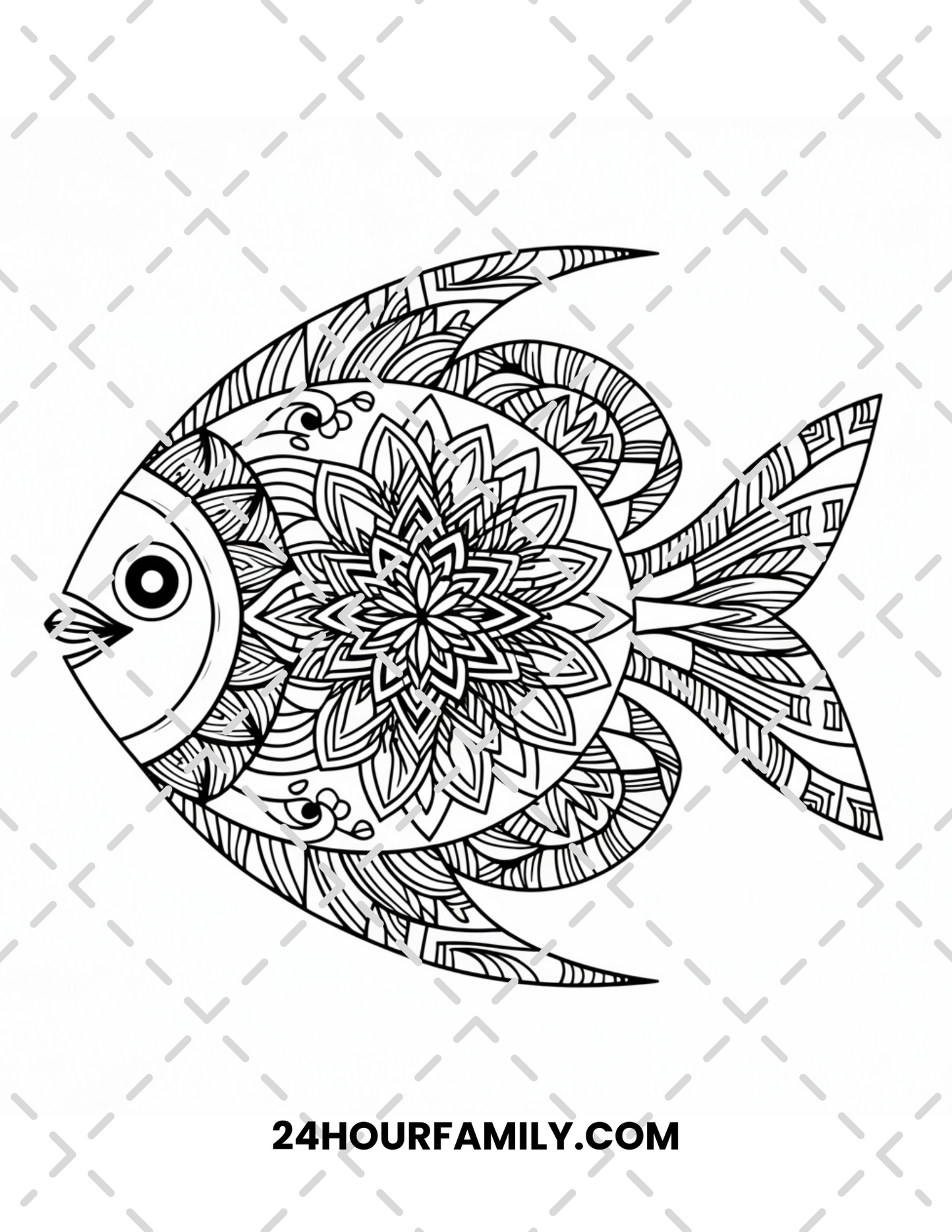 fish coloring pages for adults