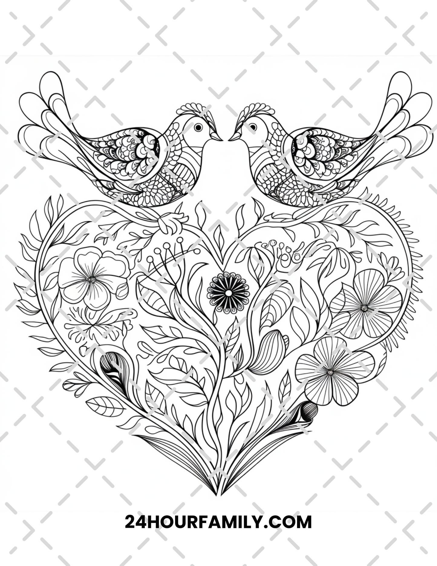 valentine coloring pages for adults