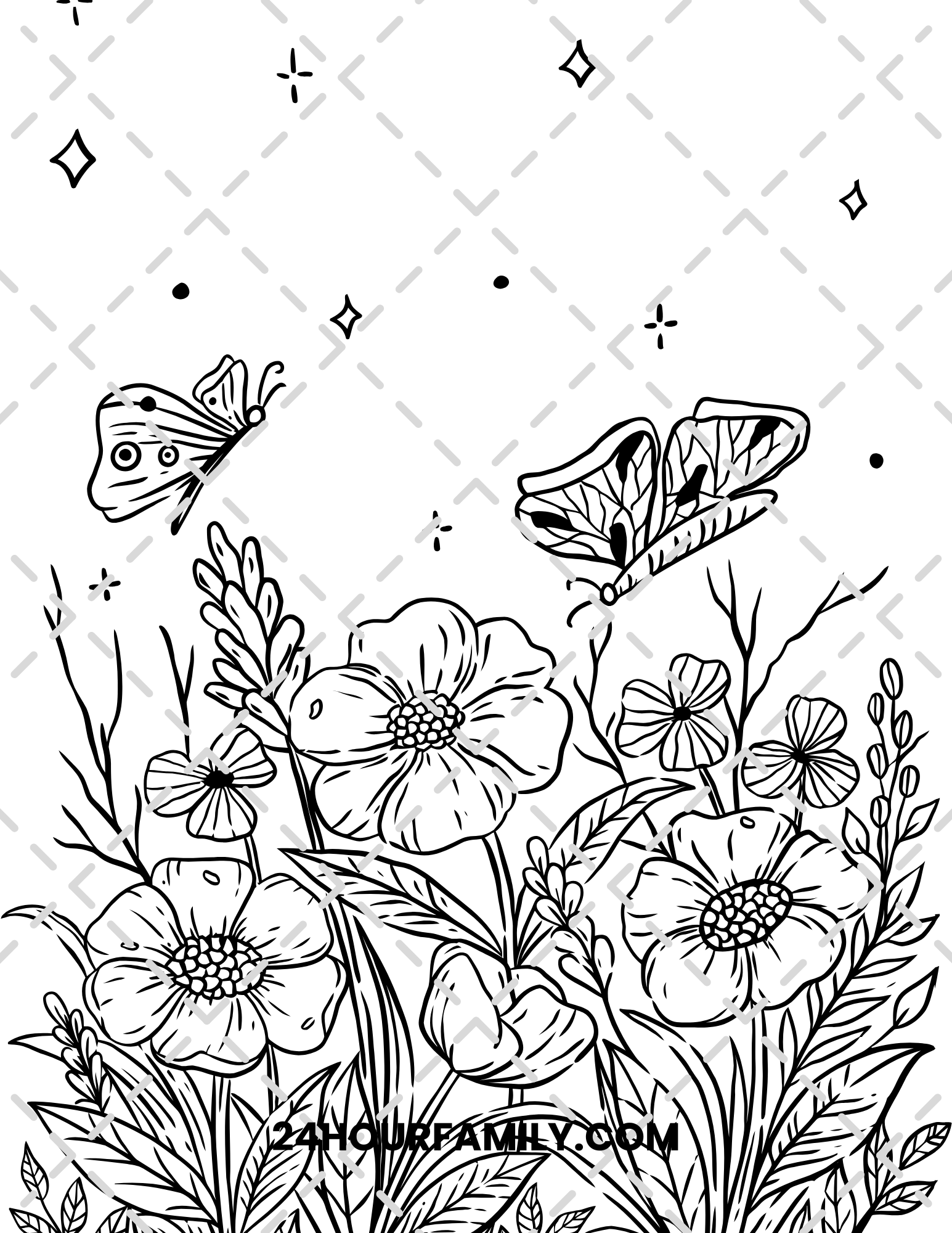 butterfly coloring pages