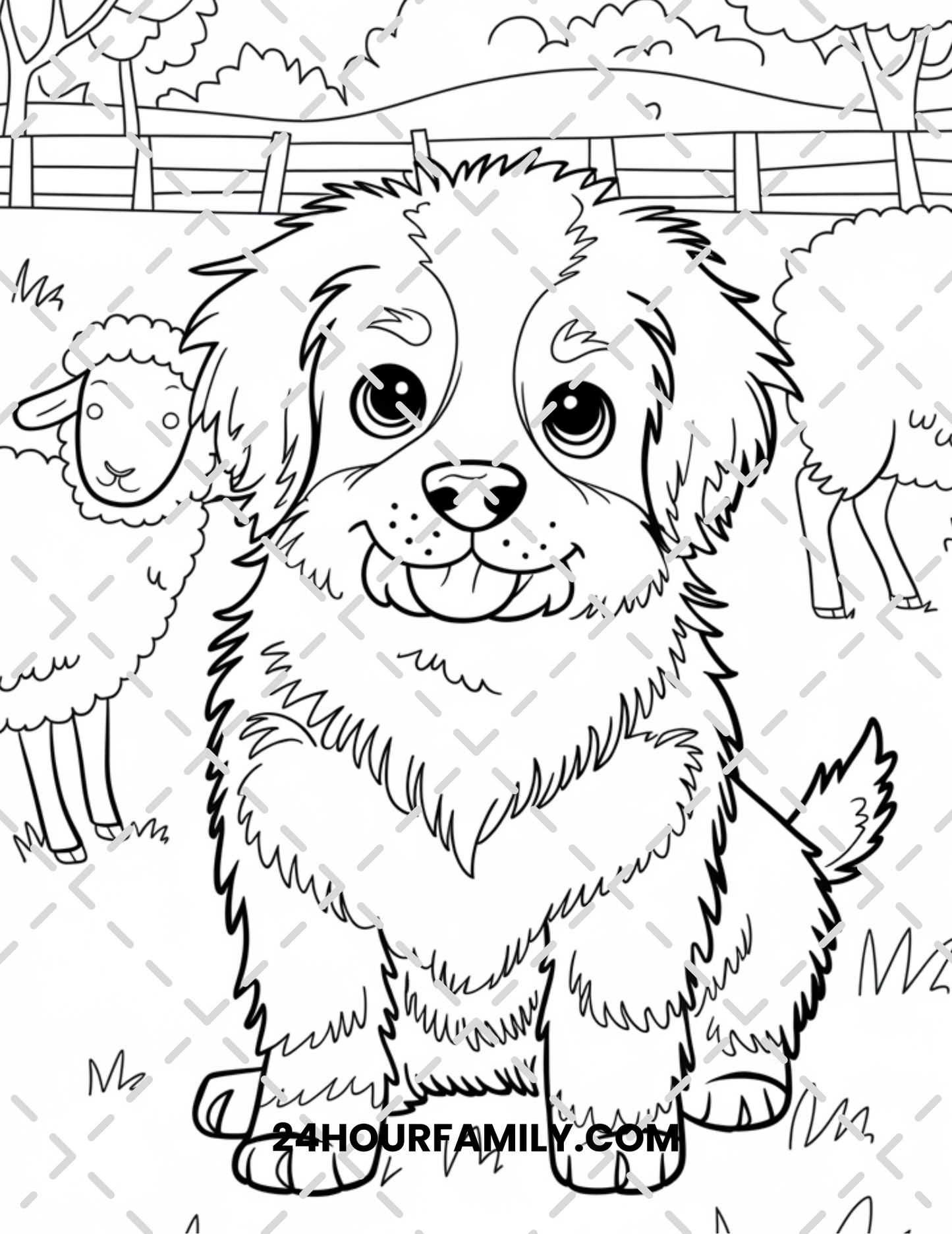 cute puppy coloring pages