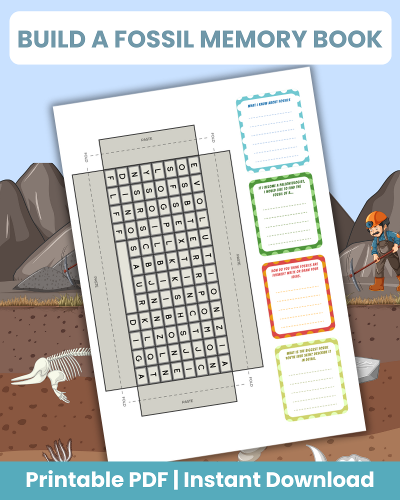 Build a Fossil Memory Book Printable