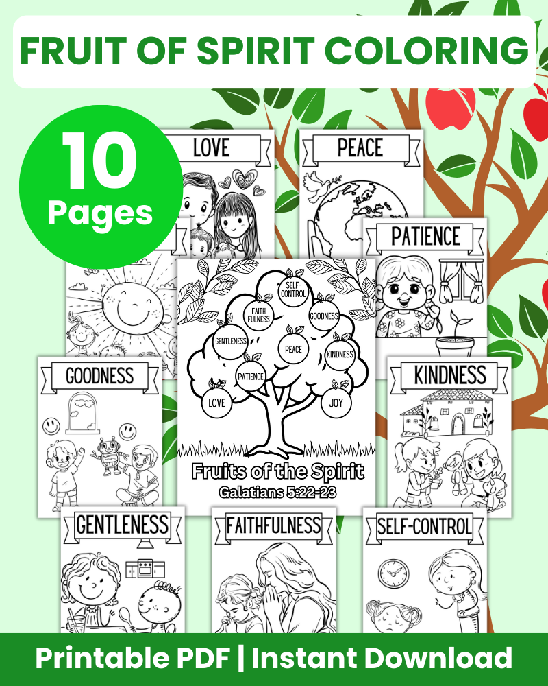 fruit of spirit coloring pages