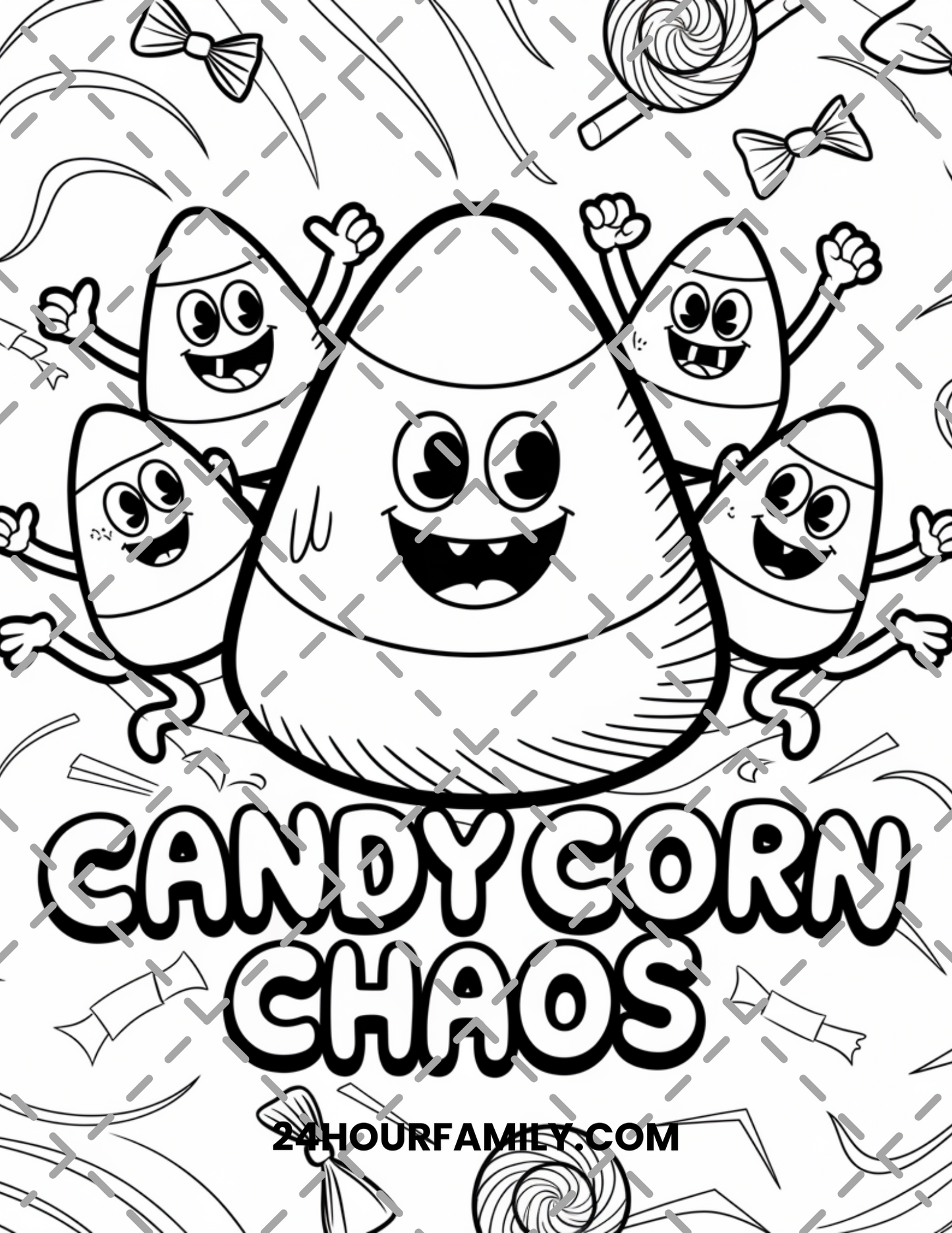 candy corn coloring pages