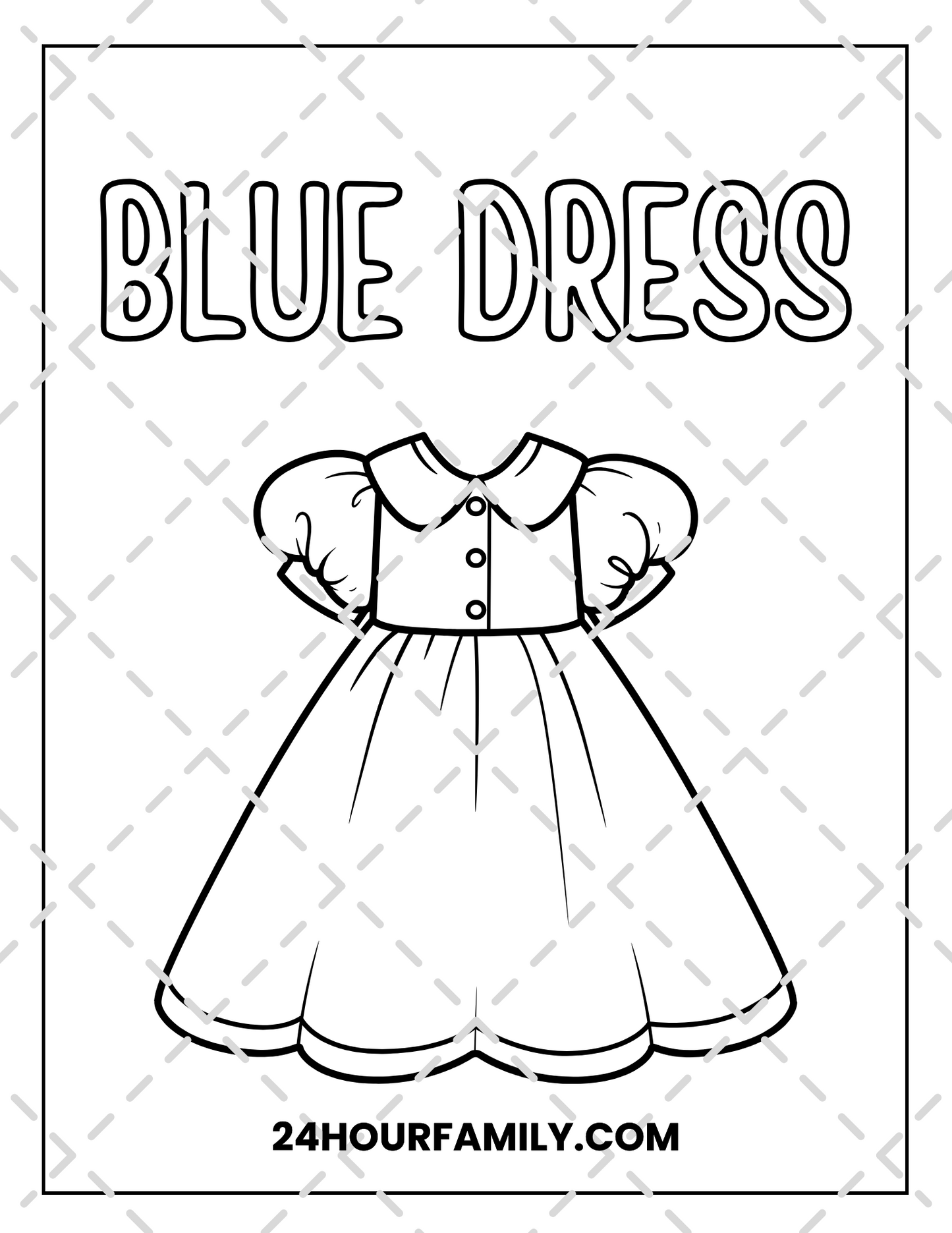 blue coloring pages