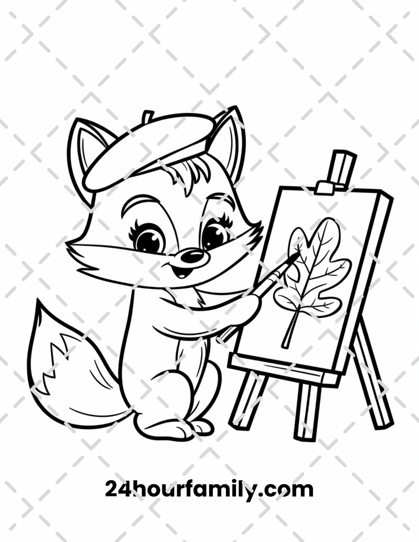 woodland creature coloring pages