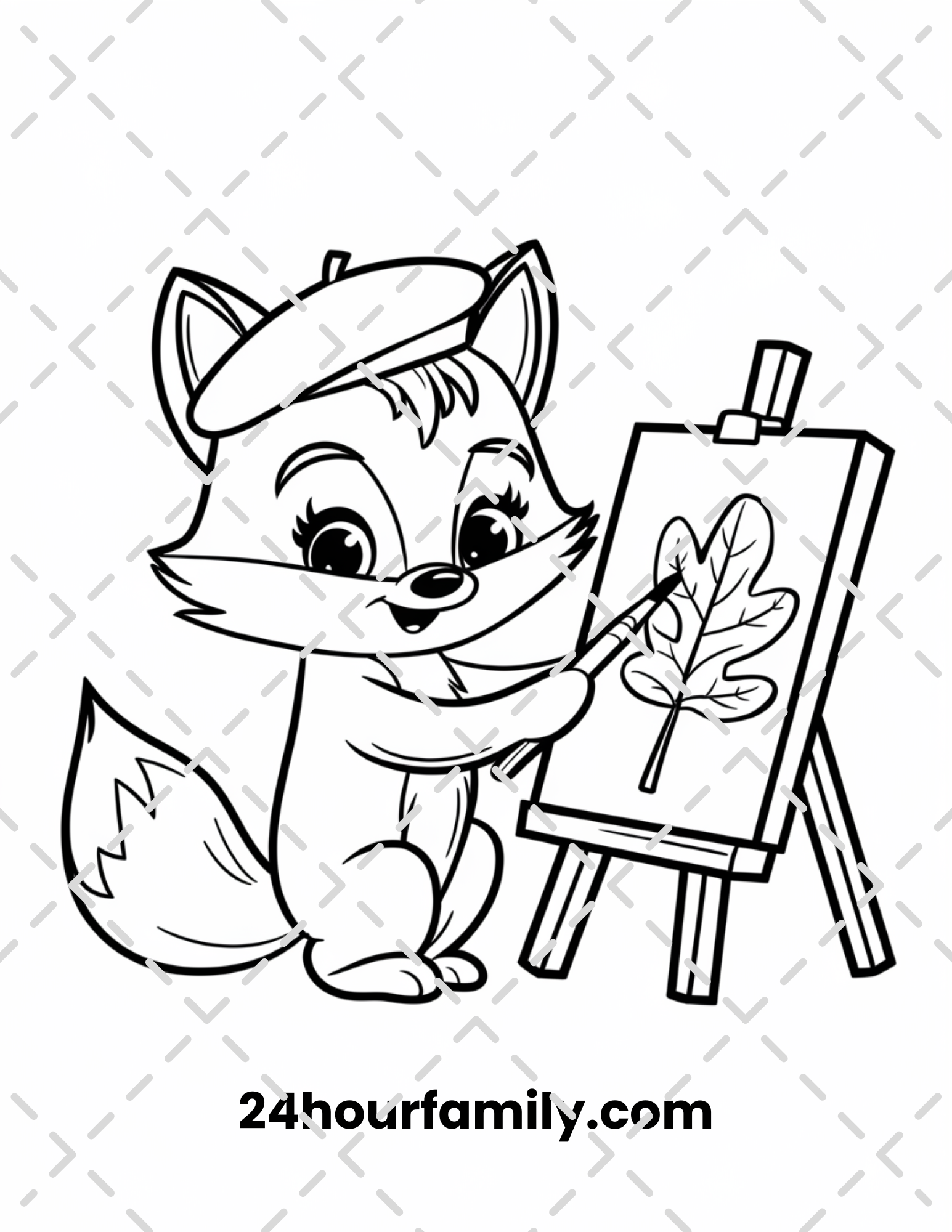 woodland creature coloring pages